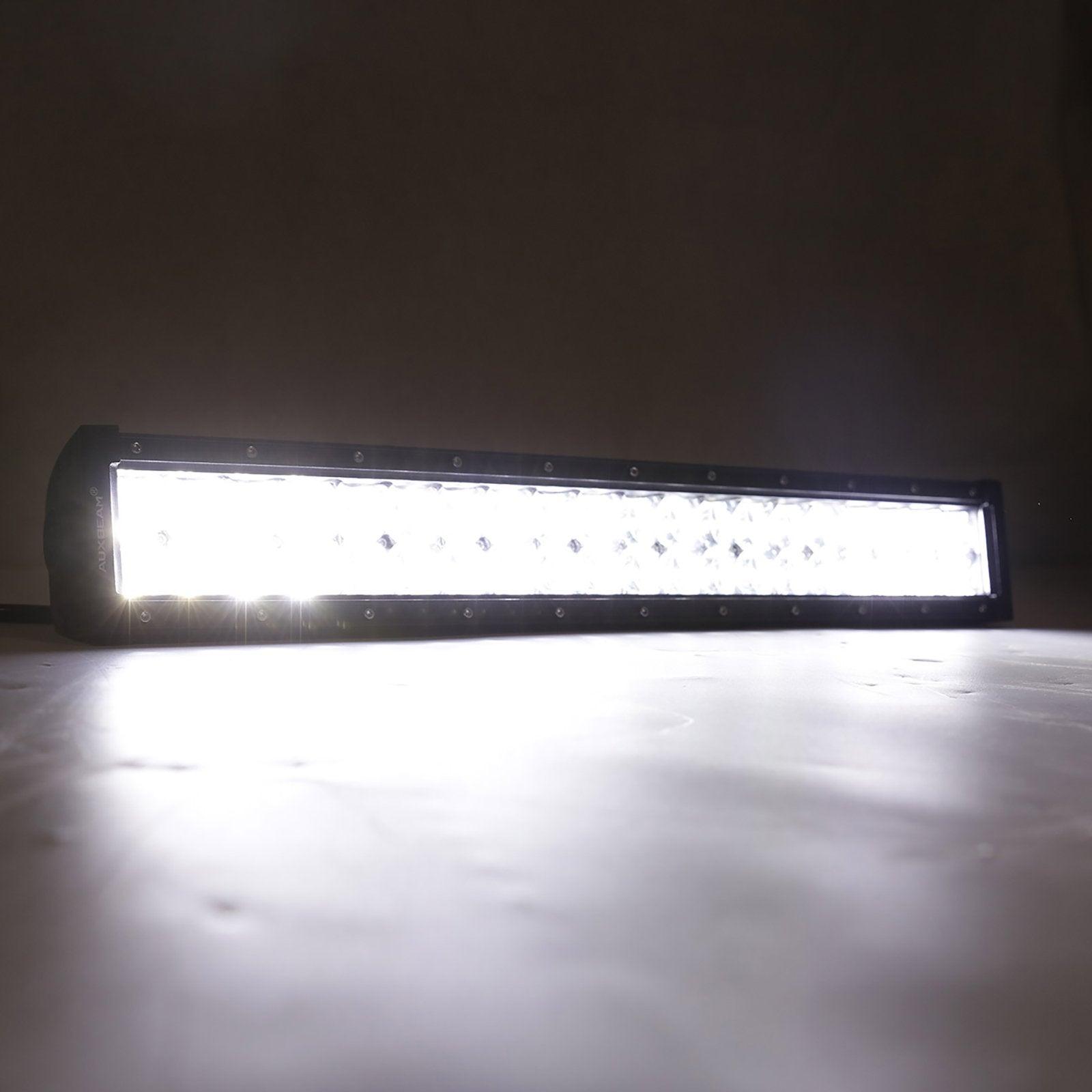Auxbeam 5D Series 52" LED Light Bar – Straight/Curved, Double Row, Combo Beam