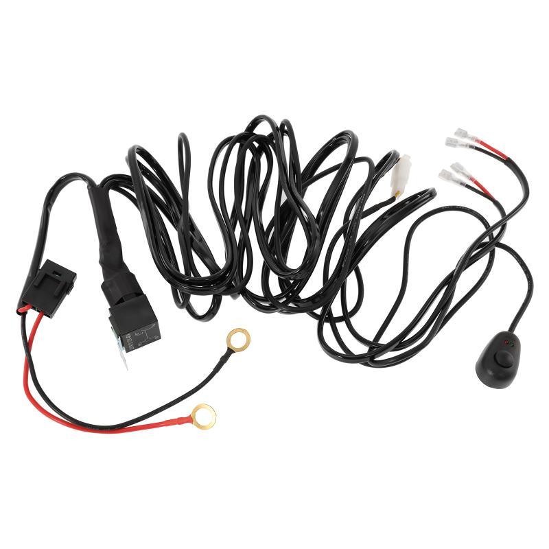 Auxbeam 2-Lead Wiring Harness – 12V 40A Relay, Fuse, On/Off Switch (16AWG)