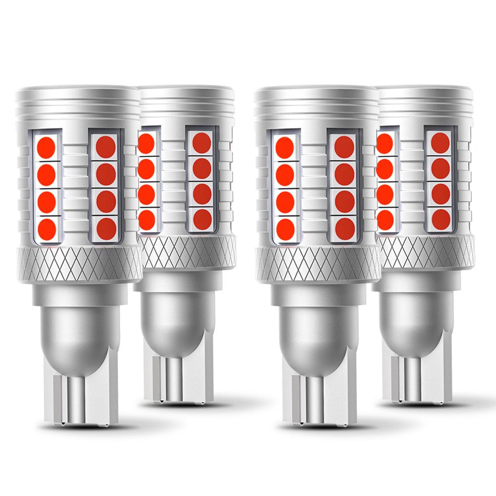 Auxbeam 912 / 921 T15 W16W LED Strobe Flashing 3rd Brake Light – High Mount Stop Light, B3 Series, 20W, 350% Brighter (2 Pack)