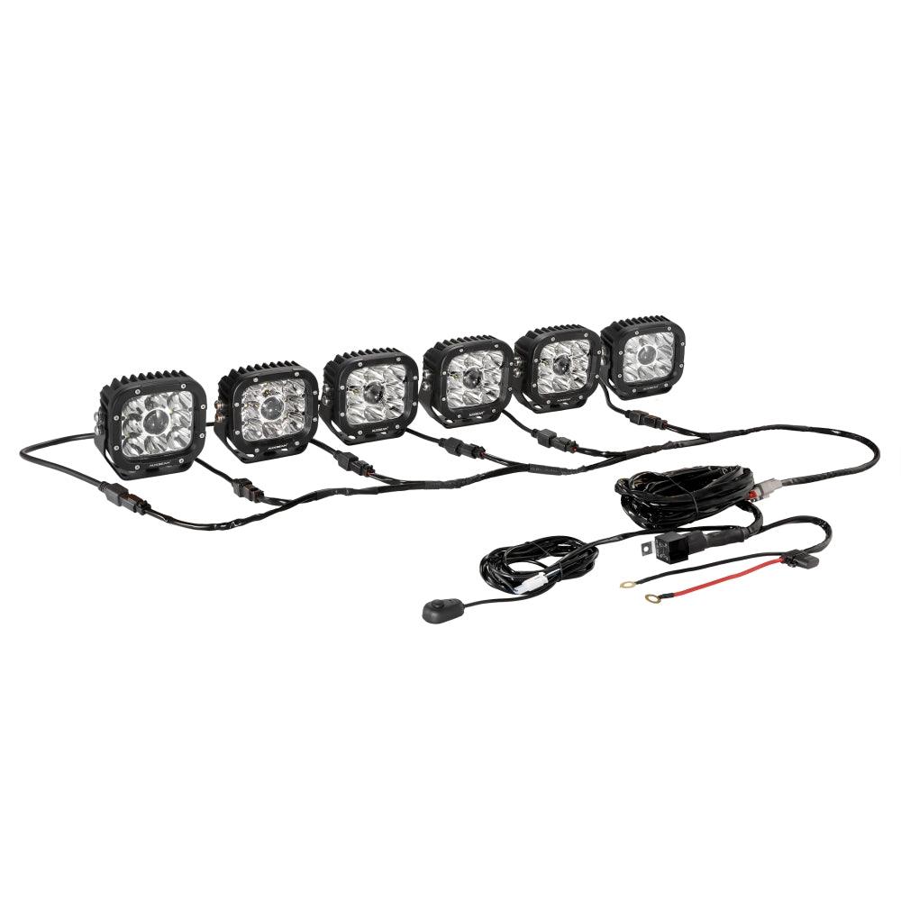 Auxbeam 6-LED Pod Light Wiring Harness Kit – 2-Pin DT Plug