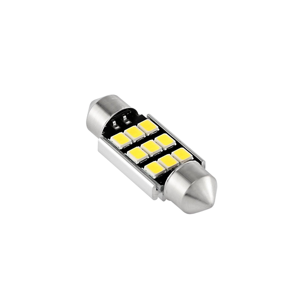 Auxbeam 36mm DE3174 Festoon LED Interior Light Bulbs – 2.7W, 300LM, 6500K White (2 Pack)