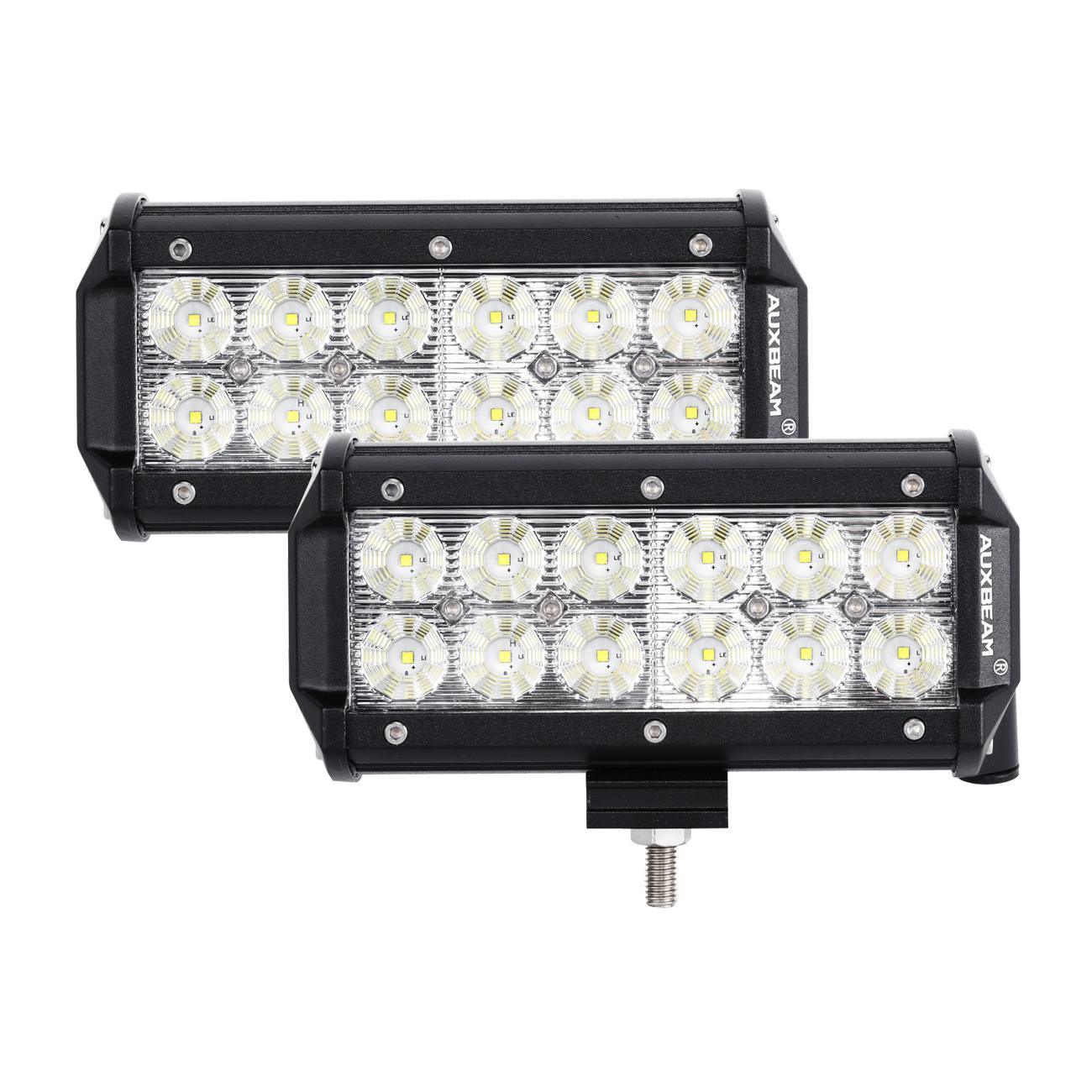 Auxbeam Classic-SM Series 6.5" Dual Row LED Light Bar – 6000K White, Spot/Flood Beam
