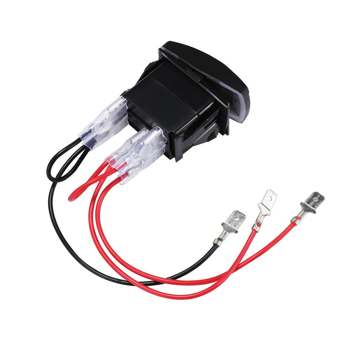 Auxbeam 5-Pin Laser On/Off Switch – 20A 12V / 10A 24V, Jumper Wires Included