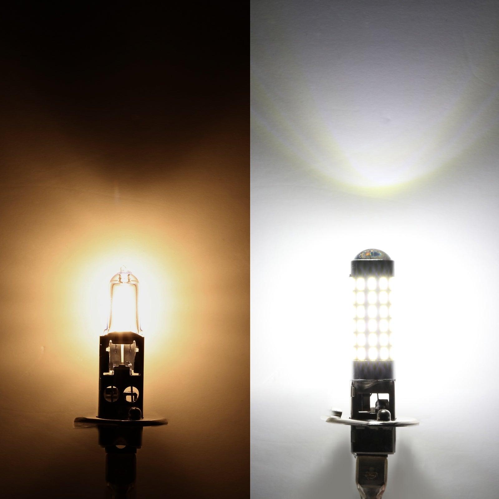 Auxbeam H1 LED Fog Light & DRL Bulbs – 6W, 2000LM, 6500K White (2 Pack)