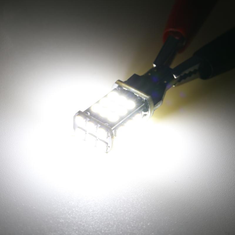 Auxbeam 912/921 T15 W16W LED Backup, Brake & Tail Light Bulbs – 10W, 6500K White, 300% Brighter, CAN-Bus Error-Free (2 Pack)