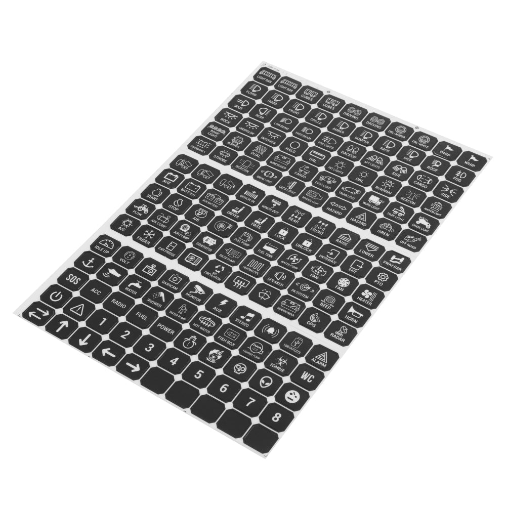 Auxbeam 160 Universal Stickers for Switch Panel