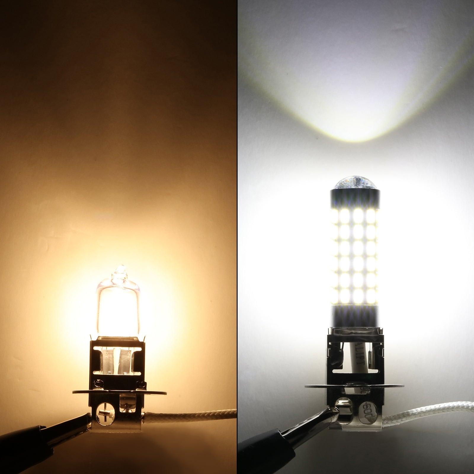 Auxbeam H3 LED Fog Light & DRL Bulbs – 6W, 2000LM, 6500K White (2 Pack)