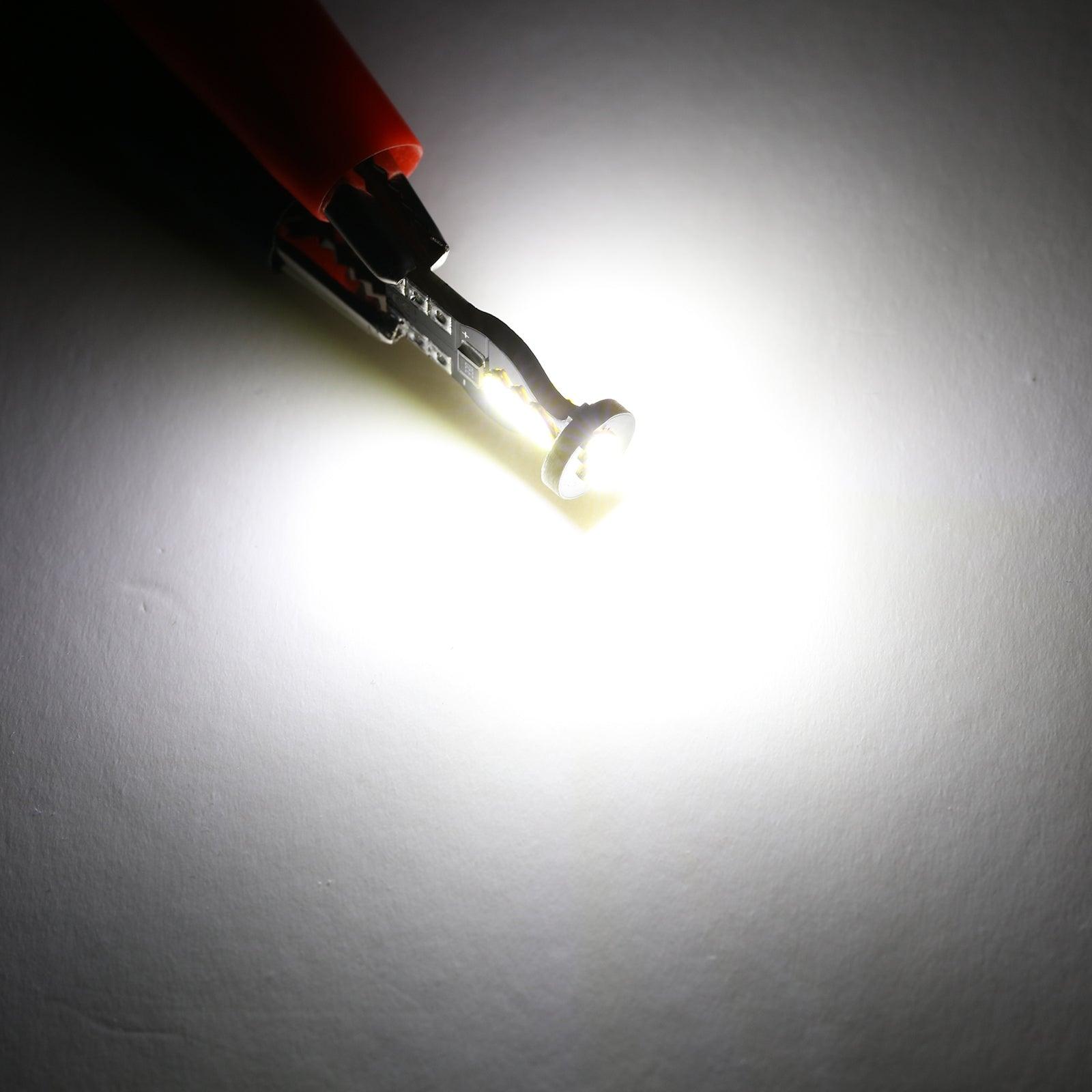 Auxbeam 168 / 2825 W5W T10 LED Interior Light Bulbs – 1.5W, 6500K White, 300% Brighter (10 Pack)