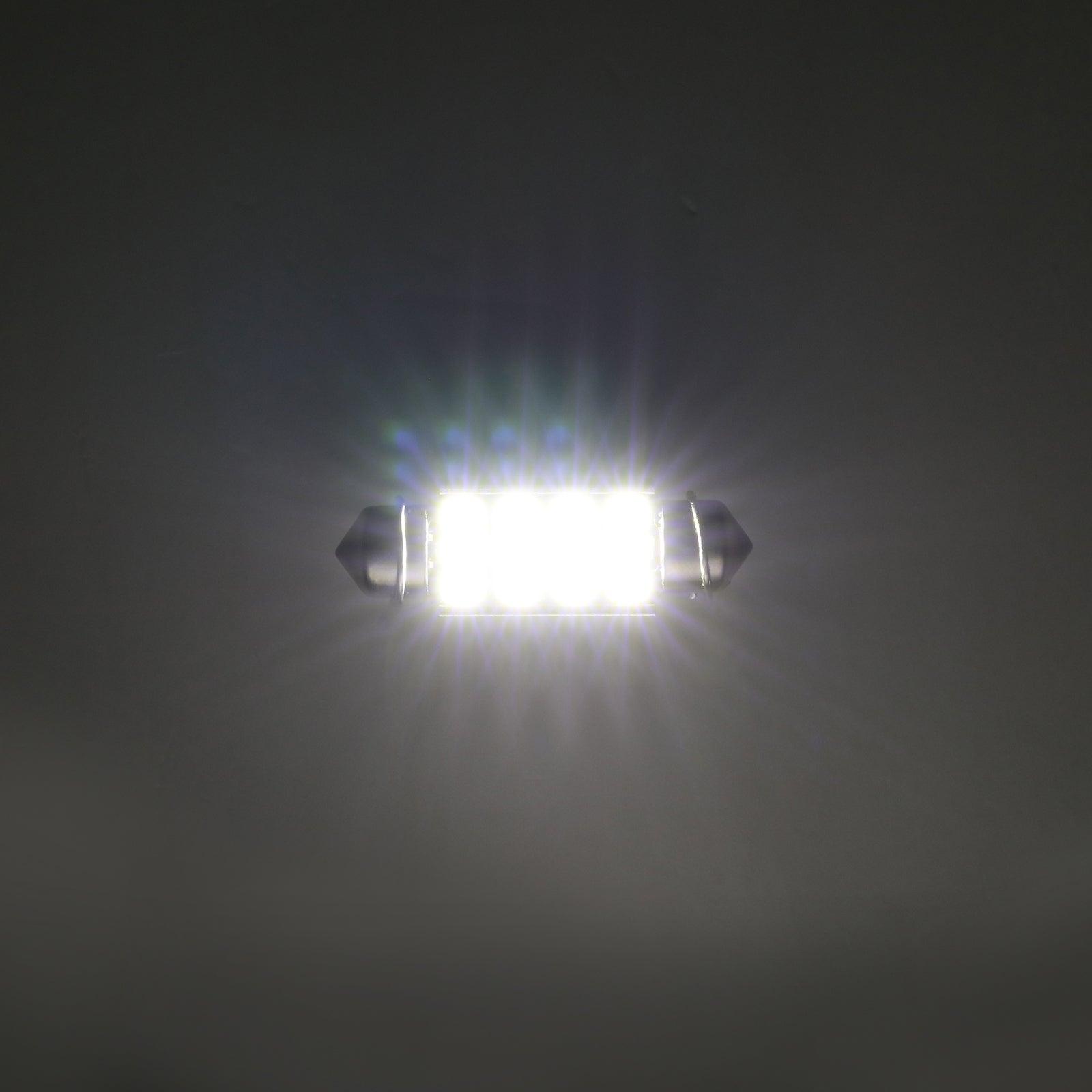Auxbeam 39mm DE3174 Festoon LED Interior Light Bulbs – 2.7W, 400LM, 6500K White (2 Pack)