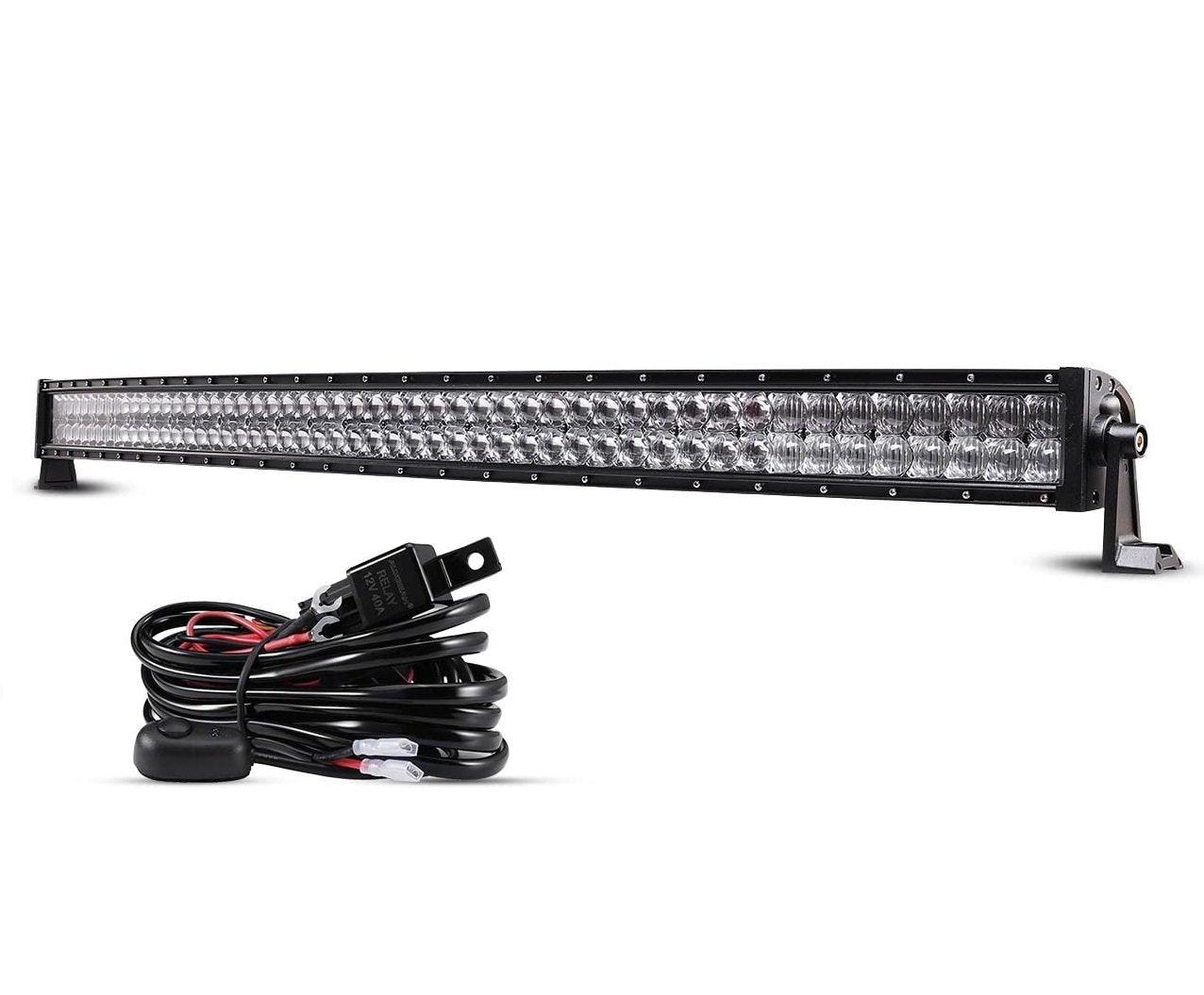 Auxbeam 5D Series LED Light Bar – 22", Straight or Curved, Double Row, Combo Beam