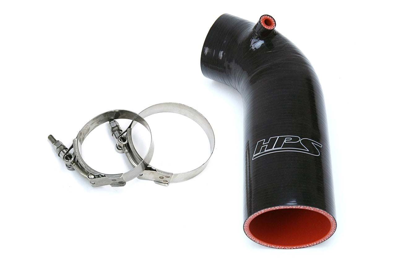 HPS Performance High Temp Reinforced Silicone Air Intake Hose Kit Black 57-1596-BLK