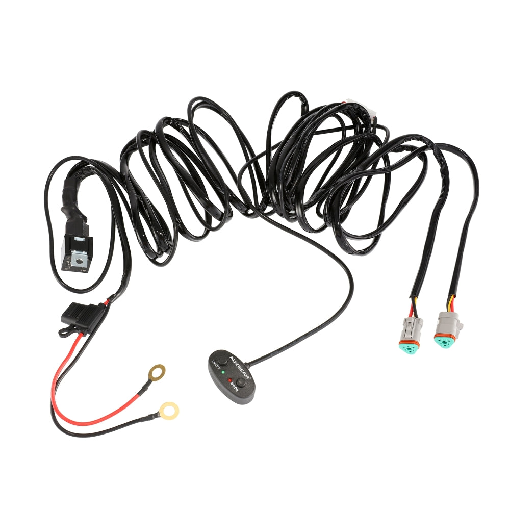 Auxbeam 2.5M Wiring Harness for Auxbeam Pod Lights – Single DRL