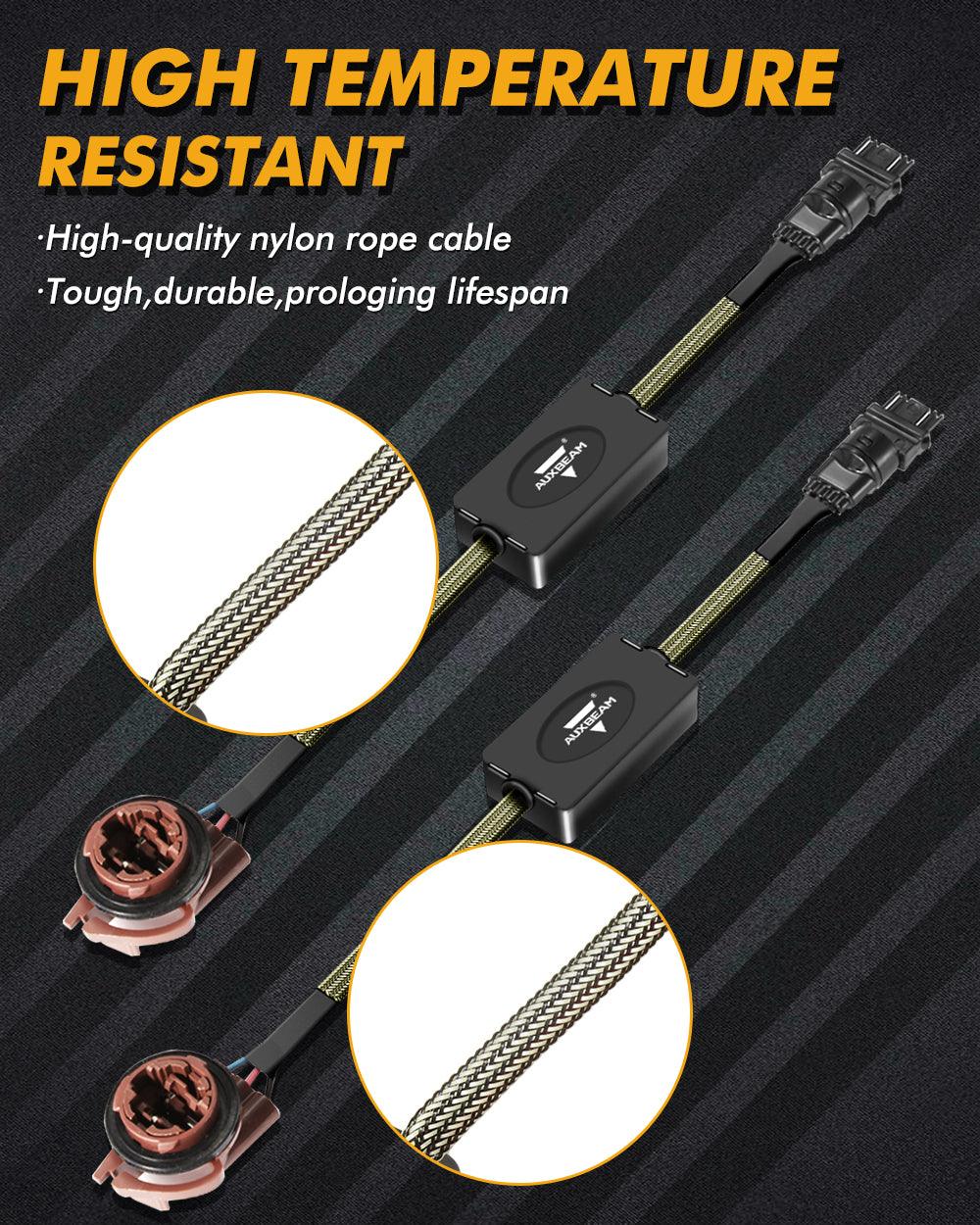 Auxbeam 3157 US-CK C8 Model CANBUS Decoder Resistors – Anti-Flicker, Hyper Flash Fix, Turn Signal Error Code Removal (2 Pack)