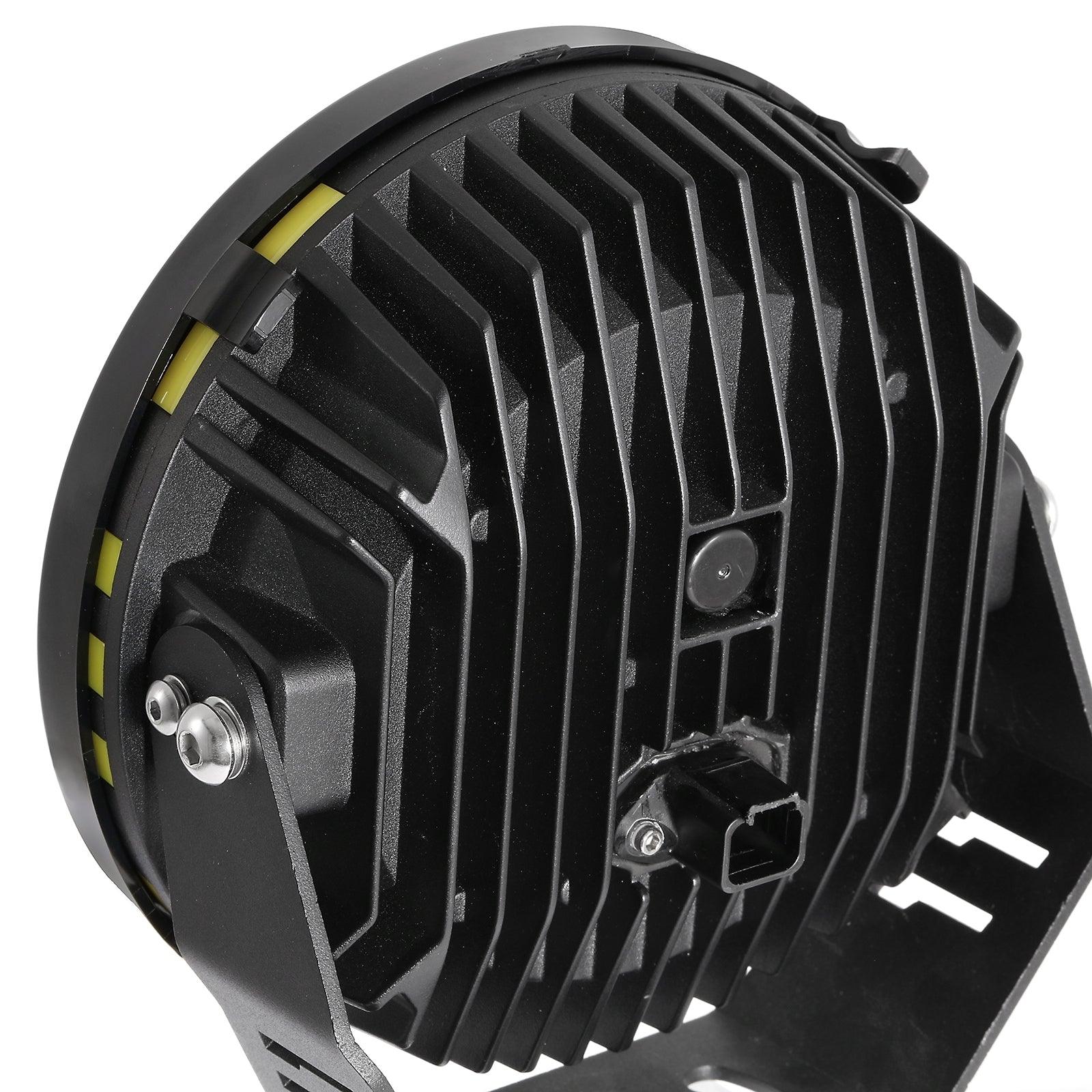 Auxbeam 7" Round LED Light Covers – Black (2-Pack)
