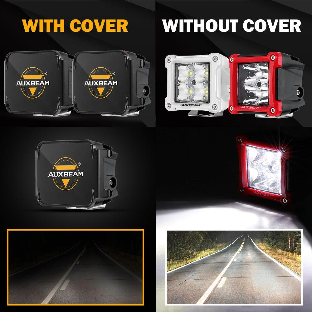 Auxbeam FA Series 3" LED Light Covers – Black