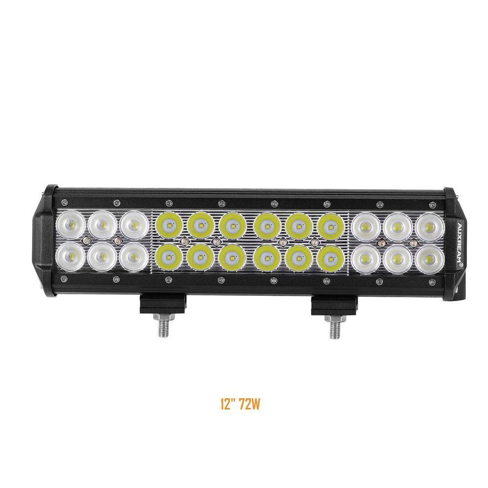Auxbeam Classic-SM Series 12" Dual Row LED Light Bar – 6000K White, Combo Beam