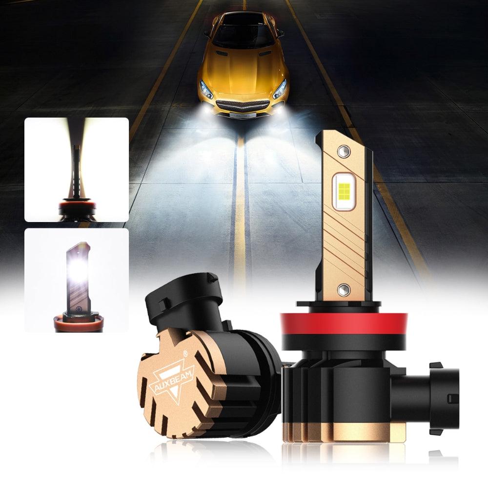 Auxbeam H11 / H9 / H8 / H16JP LED Fog Light & DRL Bulbs – Z3 Series, 44W, 8000LM, 6500K Cool White (2 Pack)