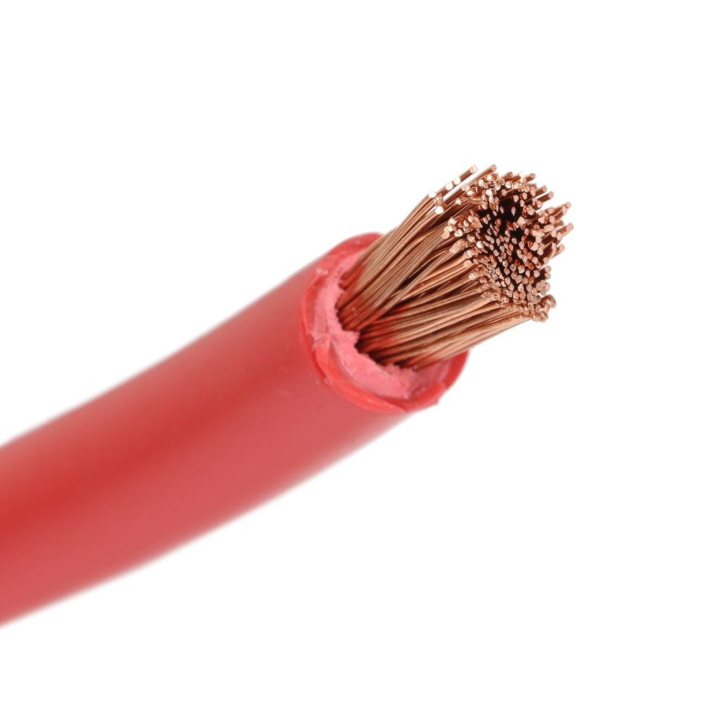 Auxbeam 7FT 7AWG Battery Cables – Tinned Copper Ring Terminal Lugs