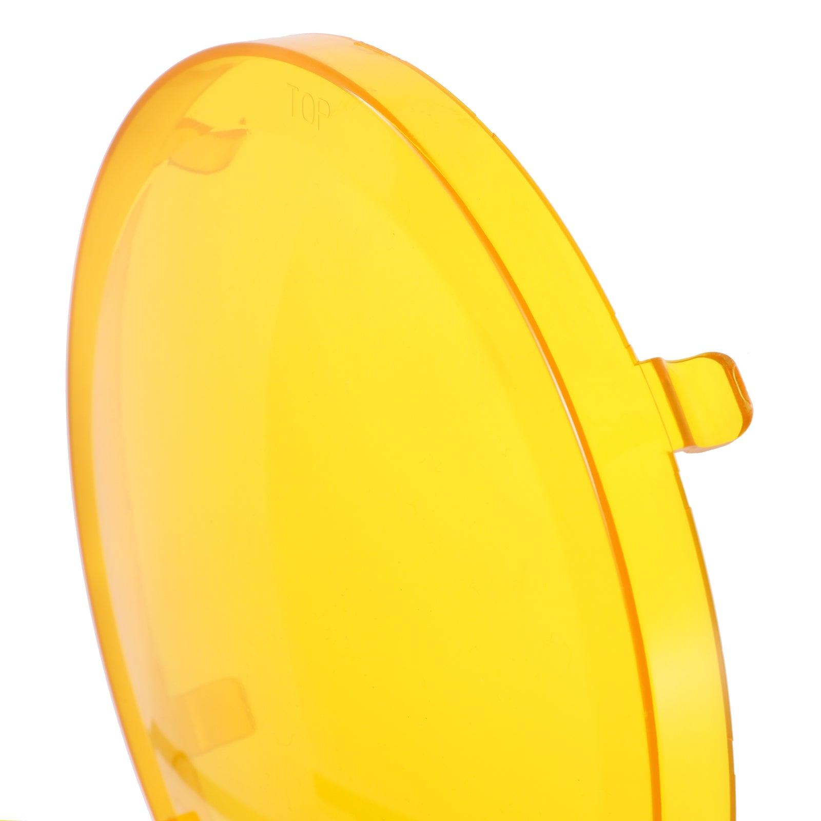 Auxbeam 9" Round LED Light Covers – Amber (2-Pack)