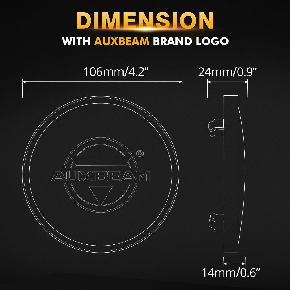 Auxbeam 4" Round LED Pod Light Covers – Black