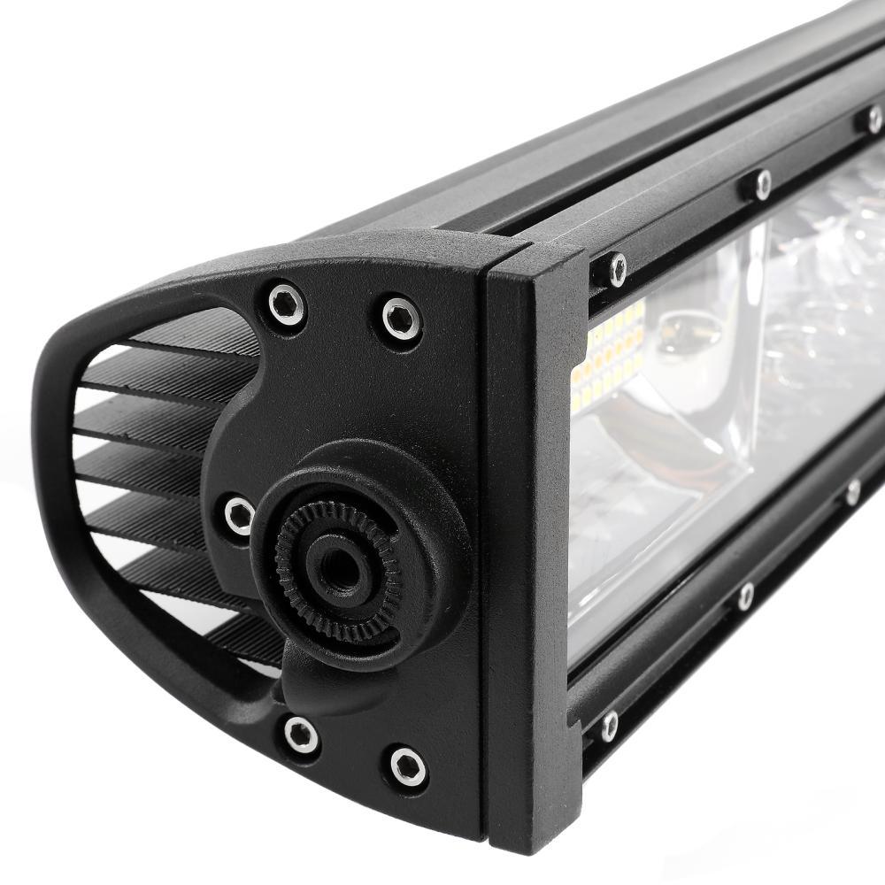 Auxbeam 6 Modes Series 50" LED Light Bar – Curved, White & Amber, Off-Road