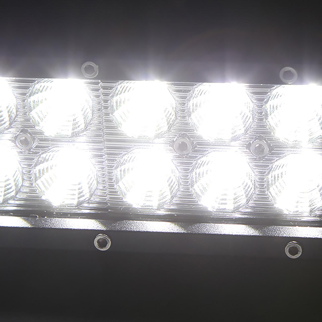 Auxbeam Classic-SM Series 6.5" Dual Row LED Light Bar – 6000K White, Spot/Flood Beam