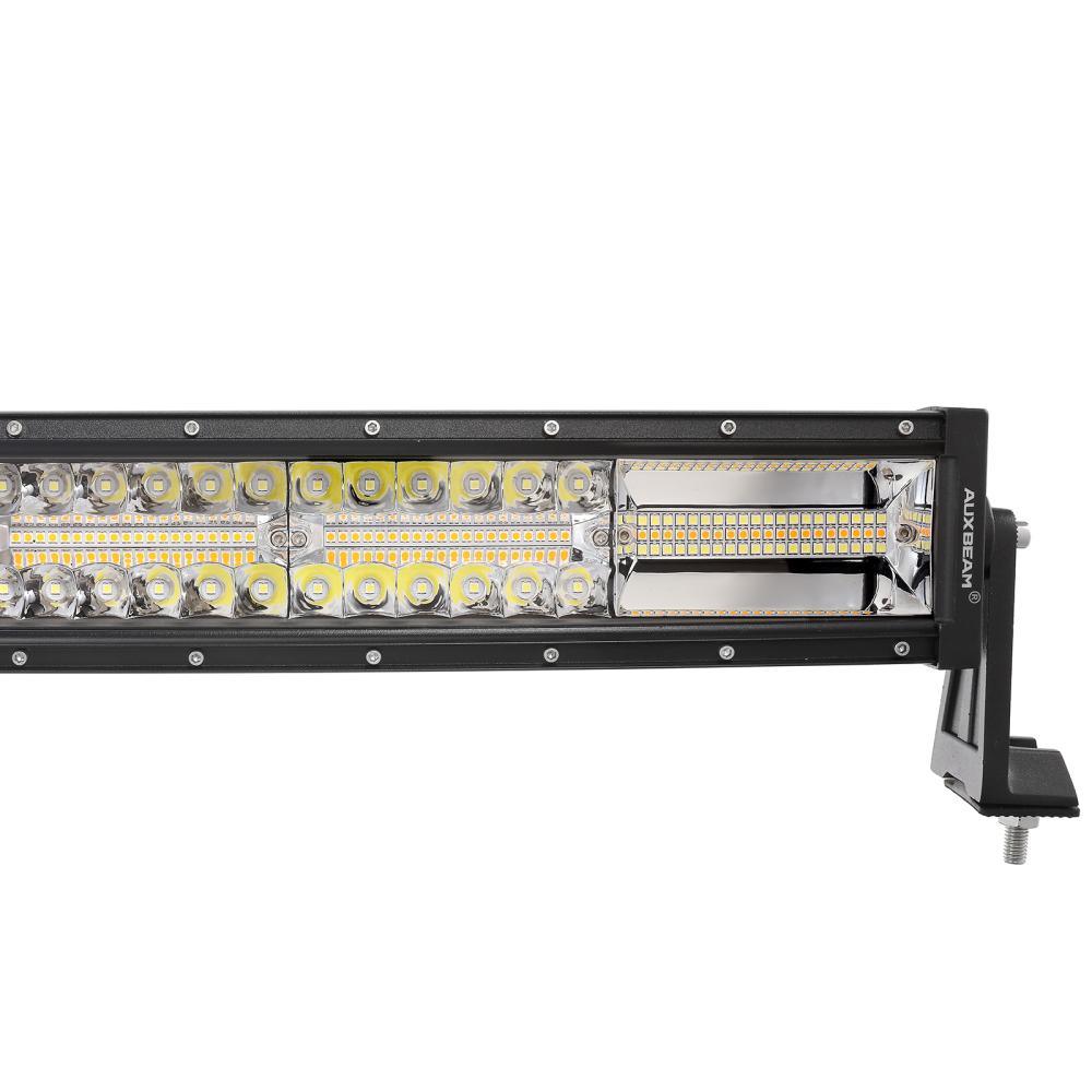 Auxbeam 6 Modes Series 50" LED Light Bar – Curved, White & Amber, Off-Road