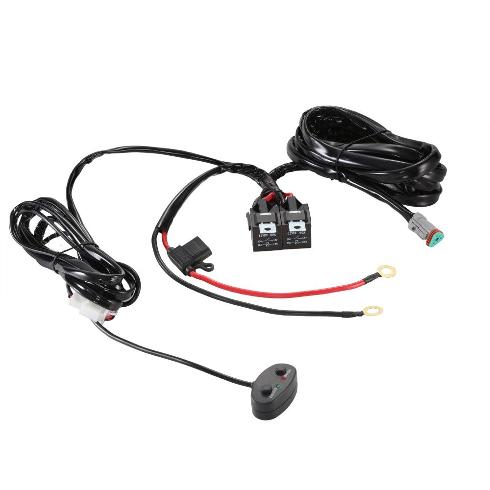 Auxbeam 8-LED Pod Light Wiring Harness Kit – 3-Pin DT Plug