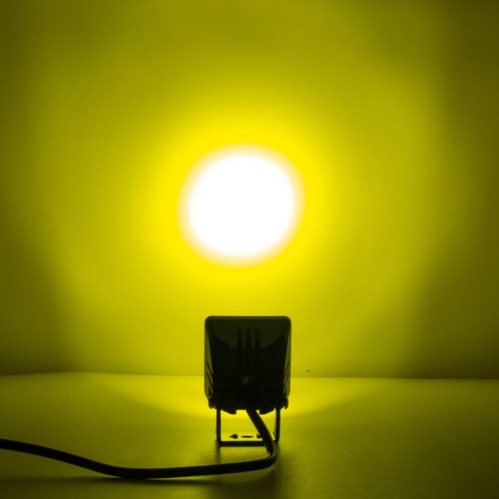Auxbeam 2" LED Pod Light – 40W, 4,000LM, Amber Spot Beam