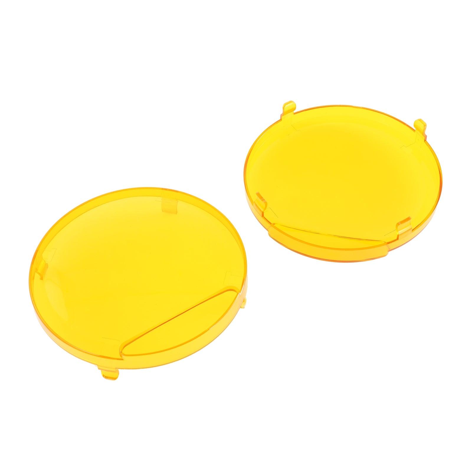 Auxbeam 7" Round LED Light Covers – Amber (2-Pack)