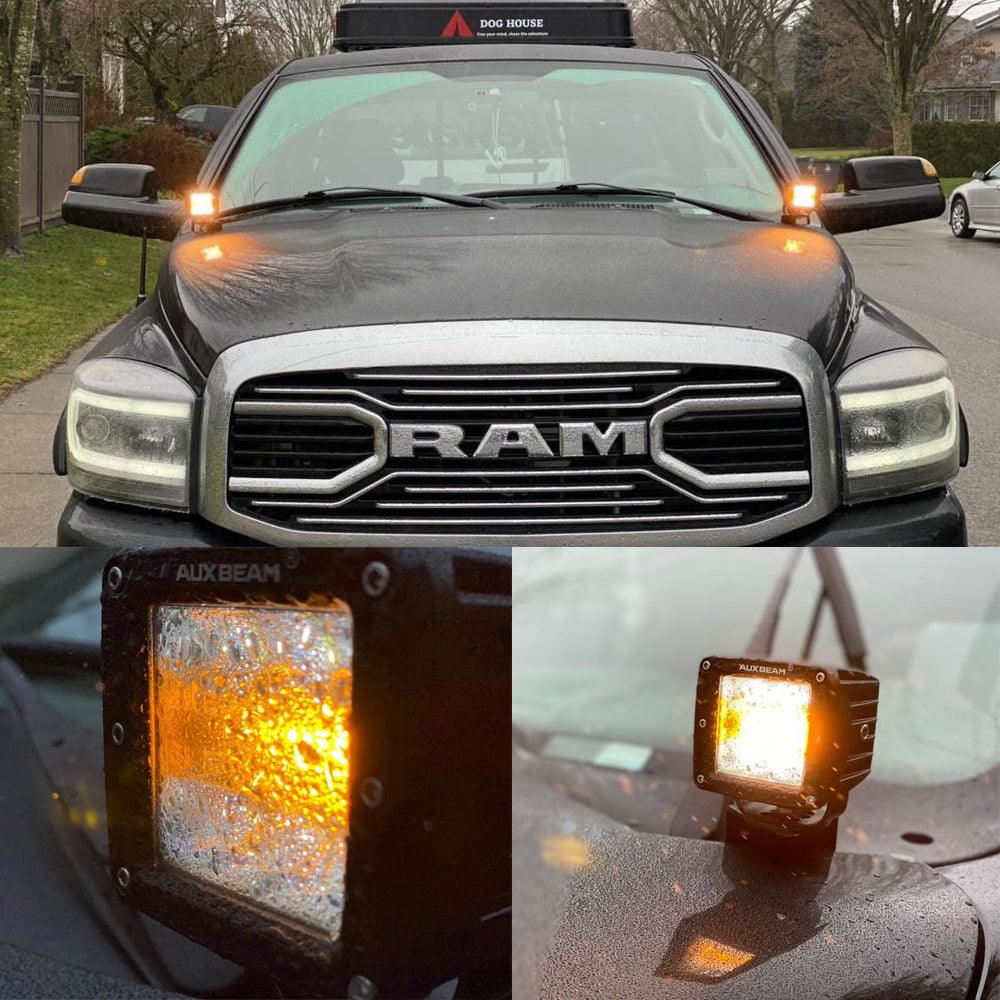 Auxbeam 6 Modes Series LED Light Bar – 4", 12", White & Amber