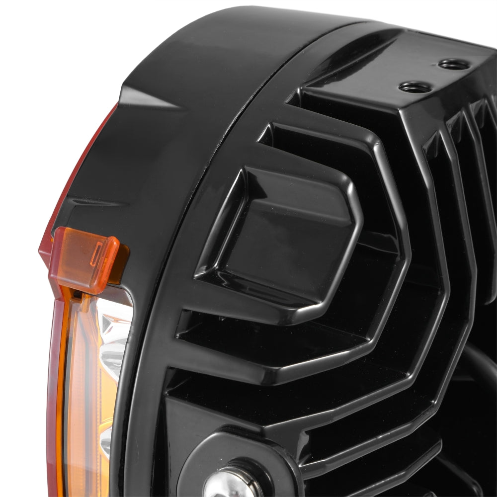 Auxbeam V-ULTRA Series LED Pod Light Covers – 3"/5"/7"/9", Dark Amber