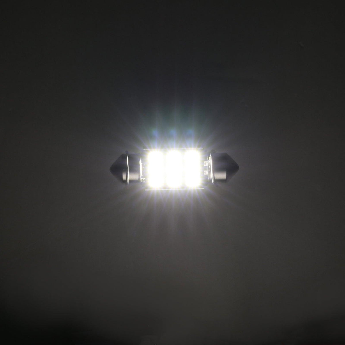 Auxbeam 36mm DE3174 Festoon LED Interior Light Bulbs – 2.7W, 300LM, 6500K White (2 Pack)