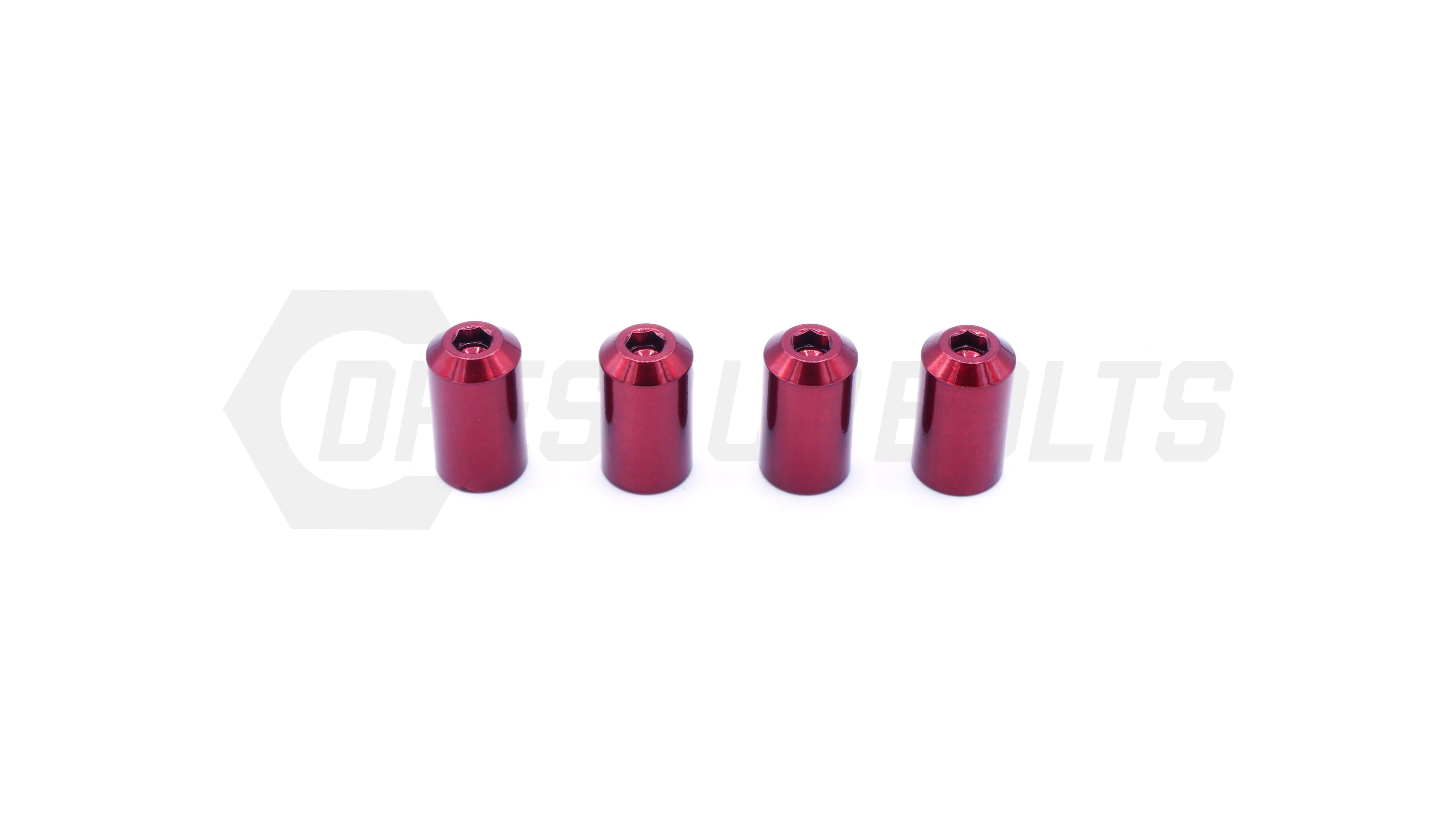 Dress Up Bolts Bullet Titanium Valve Stem Caps - Set of 4