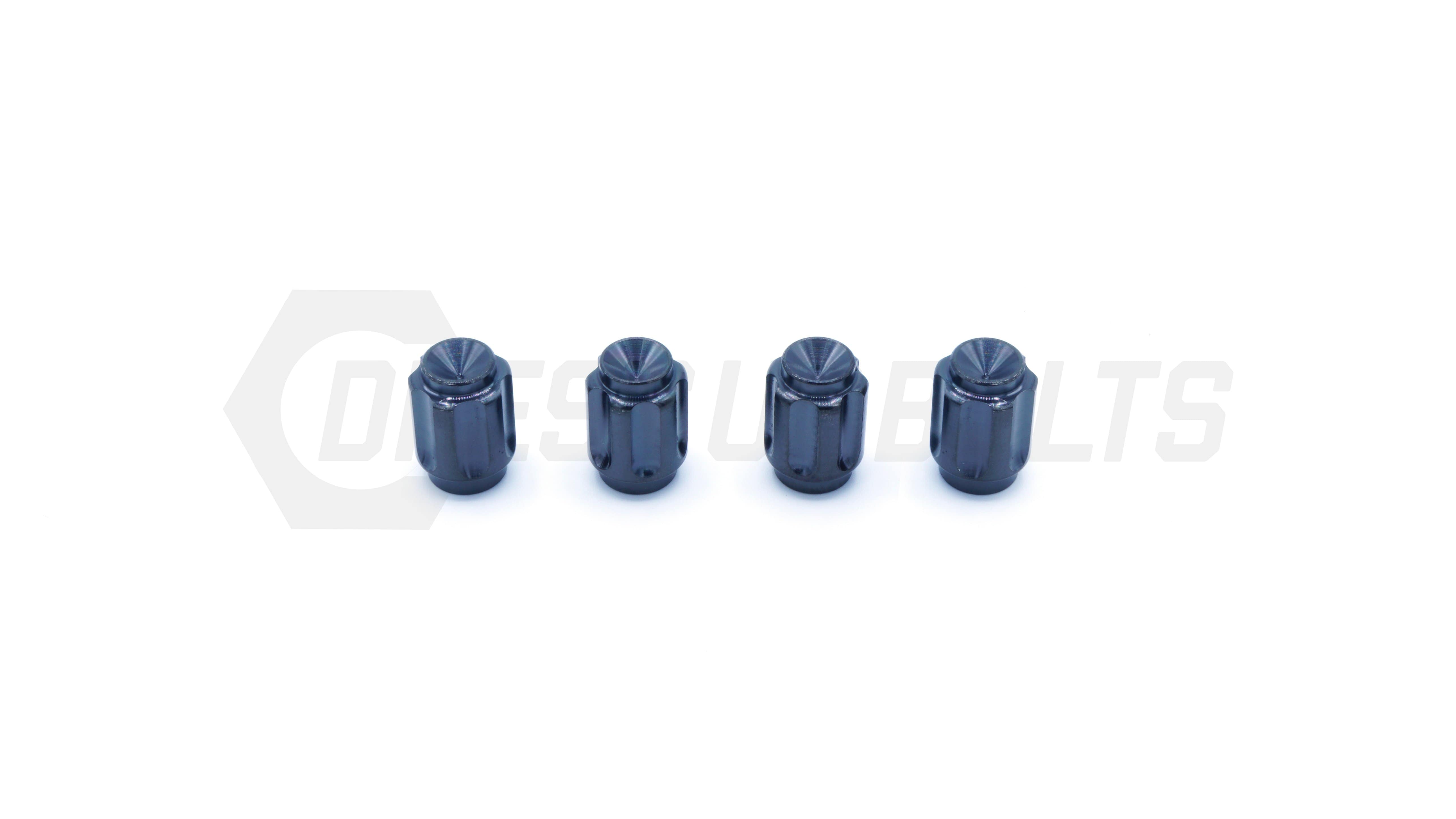 Dress Up Bolts Gear Titanium Valve Stem Caps - Set of 4