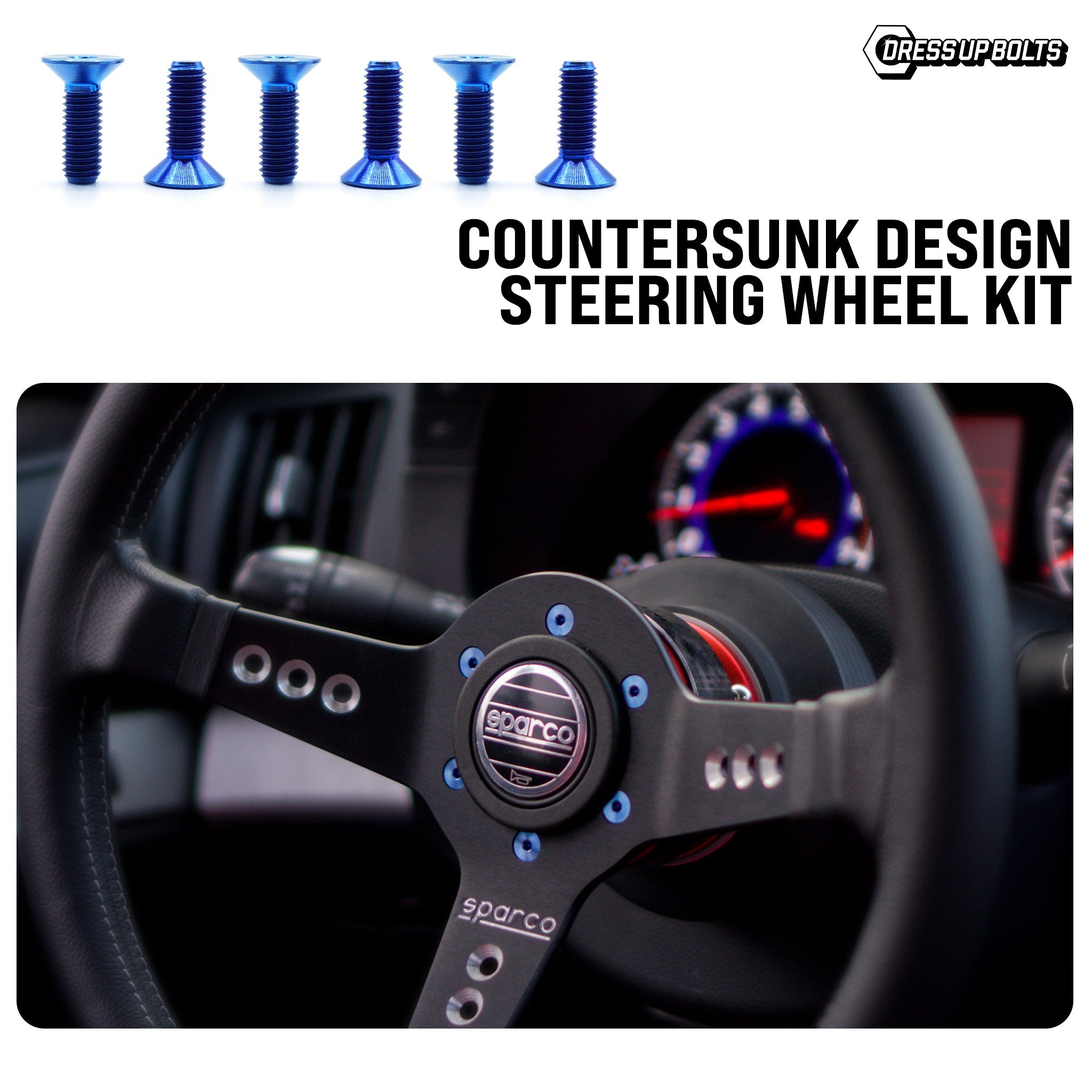 Titanium Hardware Steering Wheel Kit - Countersunk Design Titanium Hardware Steering Wheel Kit - Countersunk Design