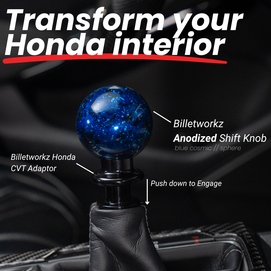 Billetworkz Automatic Shifter - Red Cosmic Space - Honda Civic (2012–2026)