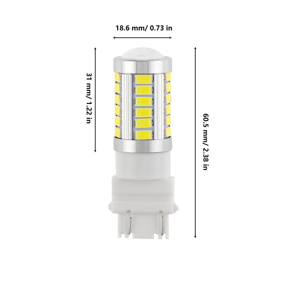 Auxbeam 33-Piece 3020 SMD LED Bulbs – Cool White / Amber / Red, 8000LM, Brake/Reverse/Parking/Tail/Turn Signal Lights