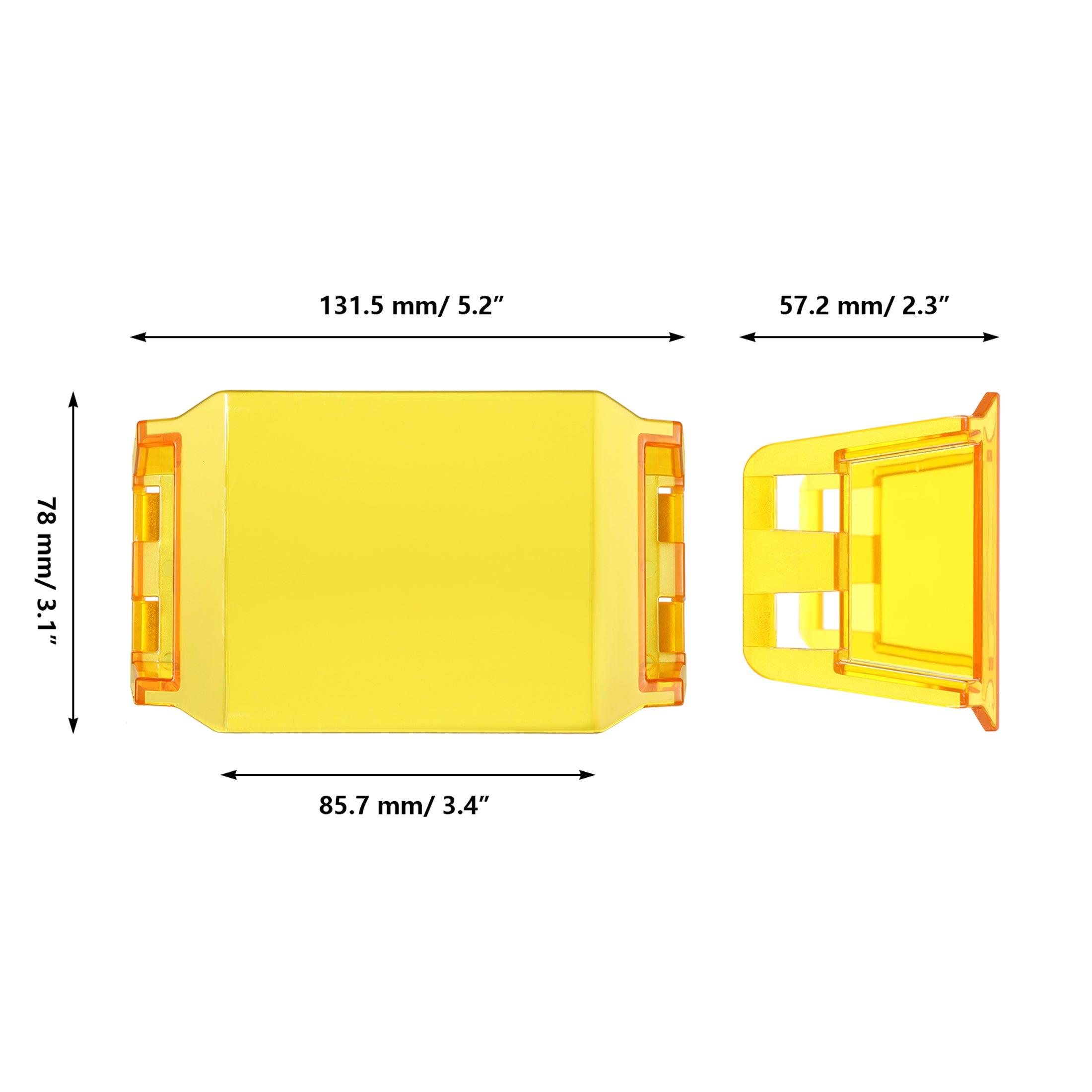 Auxbeam V-MAX Series LED Pod Light Covers – Amber