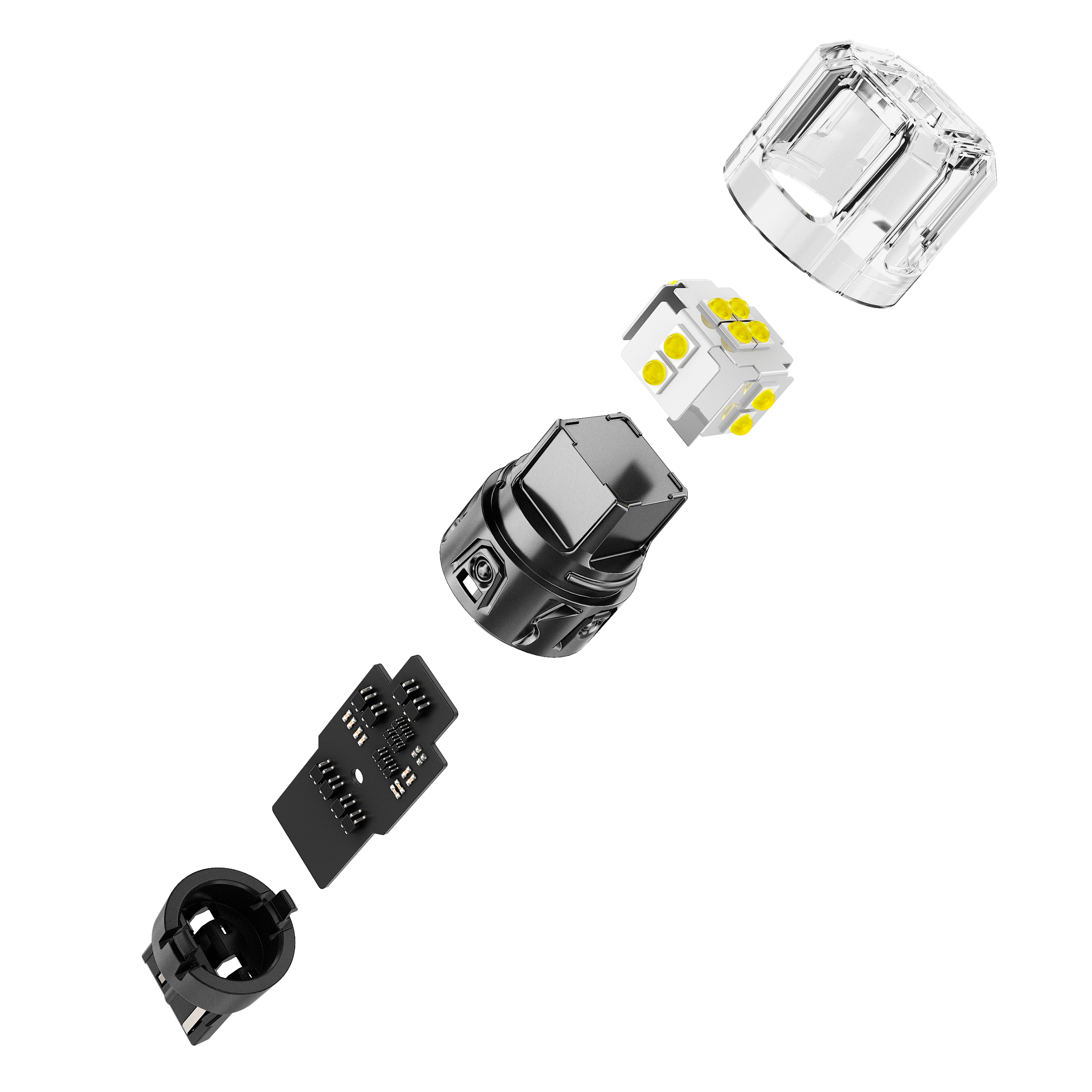Auxbeam T20 / 7443 / 7440 LED Bulbs – B52 Series, Backup/Reverse/Turn Signal/Brake/Tail Lights, 13W, 500% Brighter, 6500K White, CAN-Bus Error-Free (2 Pack)