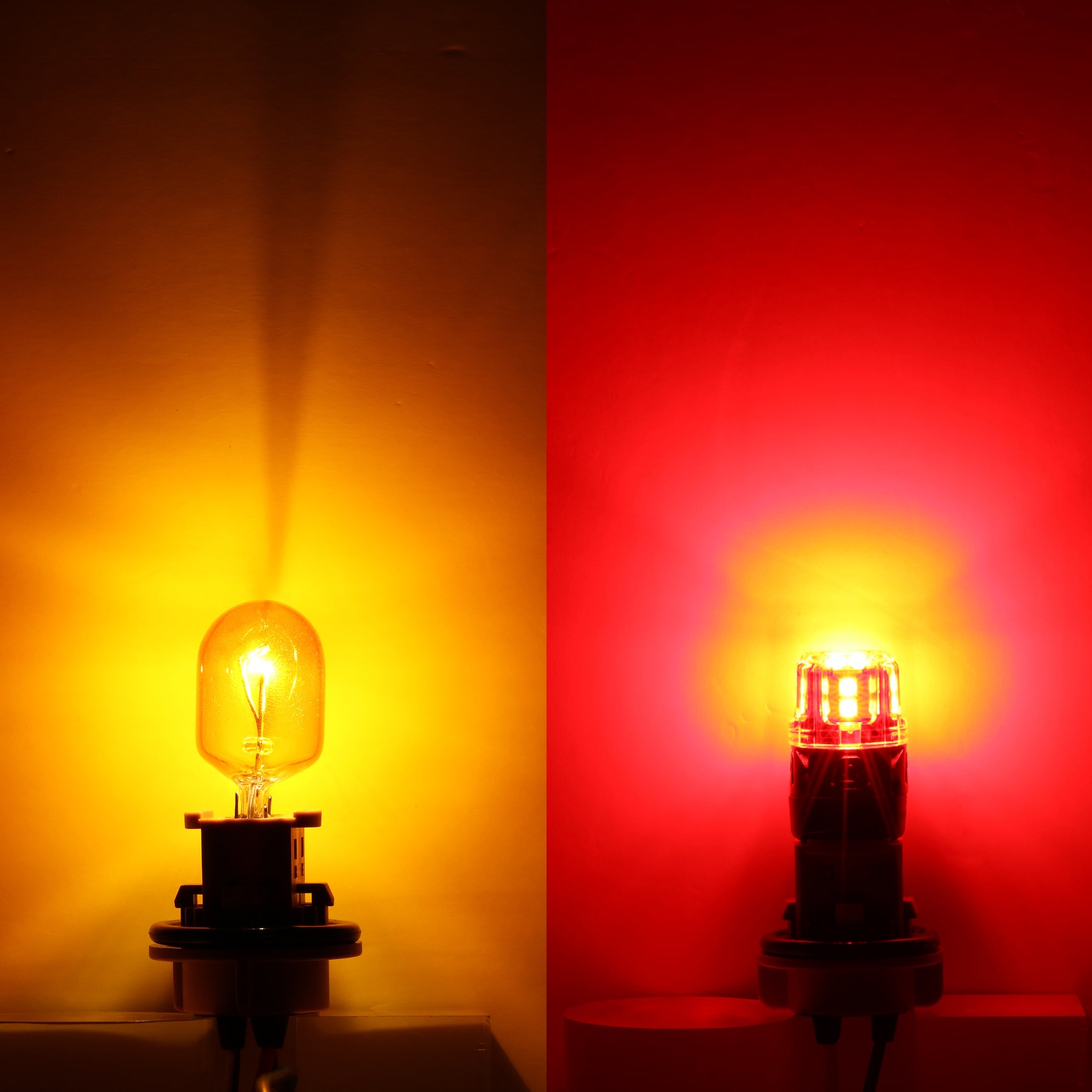 Auxbeam T20 / 7443 / 7440 LED Brake & Tail Light Bulbs – B52 Series, 11W, 500% Brighter, Red, CAN-Bus Error-Free (2 Pack)