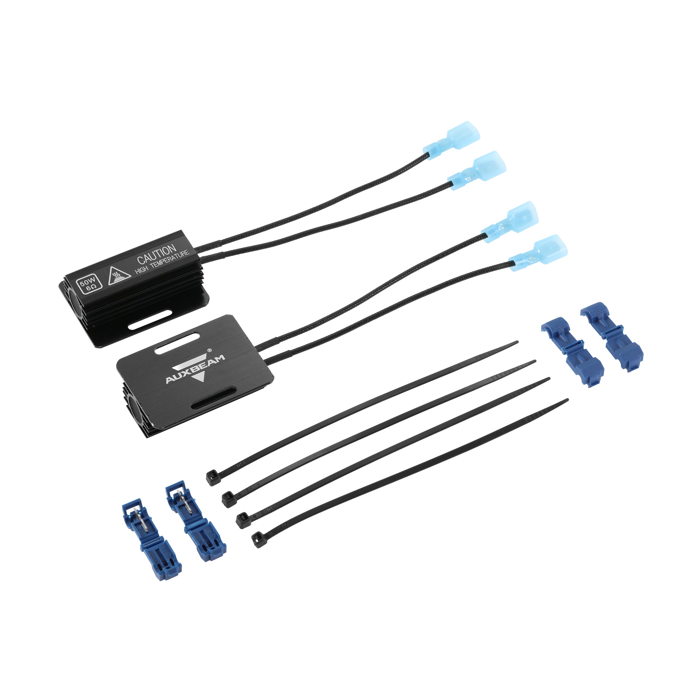 Auxbeam DIY C9 Model CANBUS Decoder Resistors – Anti-Flicker, Hyper Flash Fix, Turn Signal Error Code Removal (2 Pack)