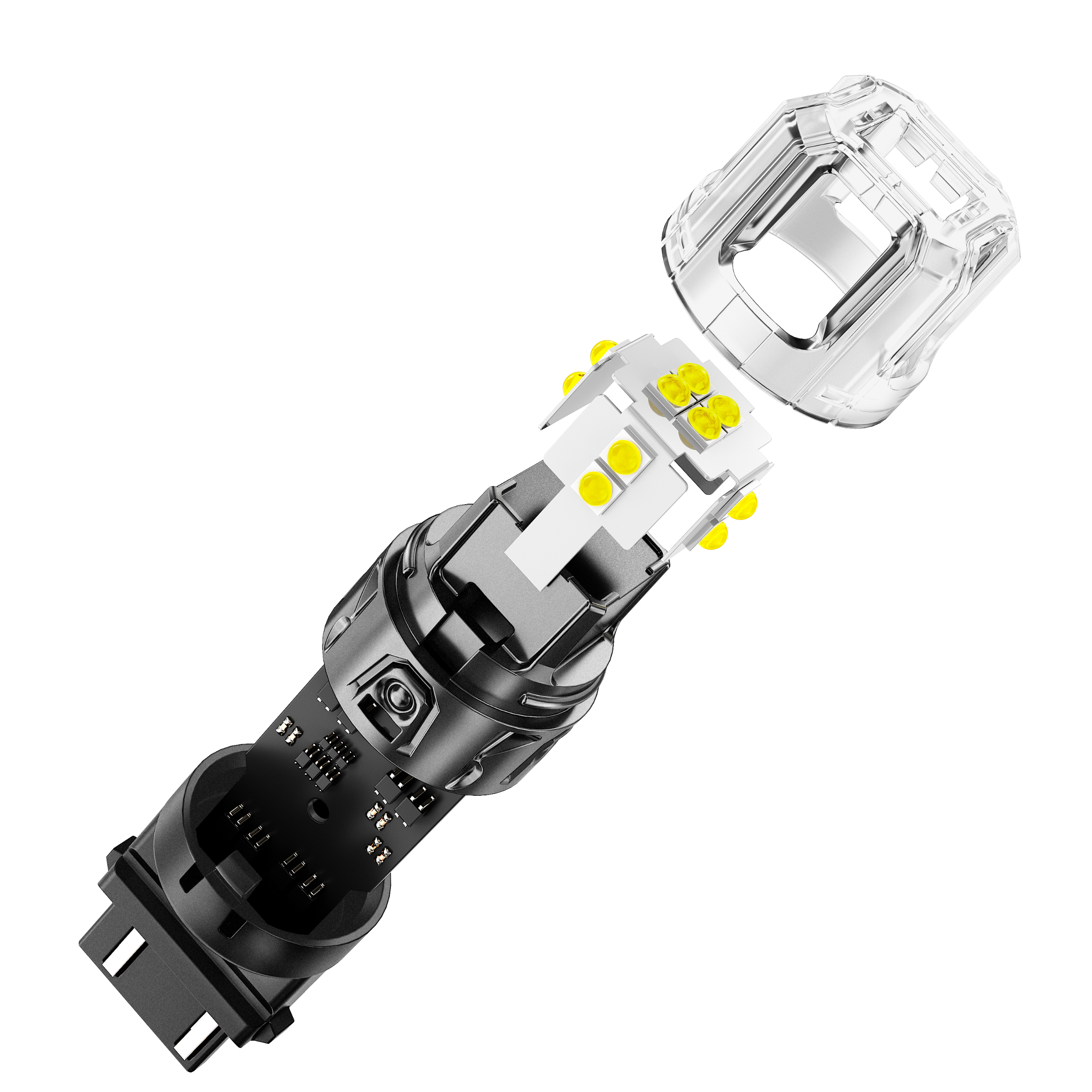 Auxbeam T25 / 3157 / 3156 LED Bulbs – B52 Series, Backup/Reverse/Turn Signal/Brake/Tail Lights, 13W, 500% Brighter, 6500K White, CAN-Bus Error-Free (2 Pack)