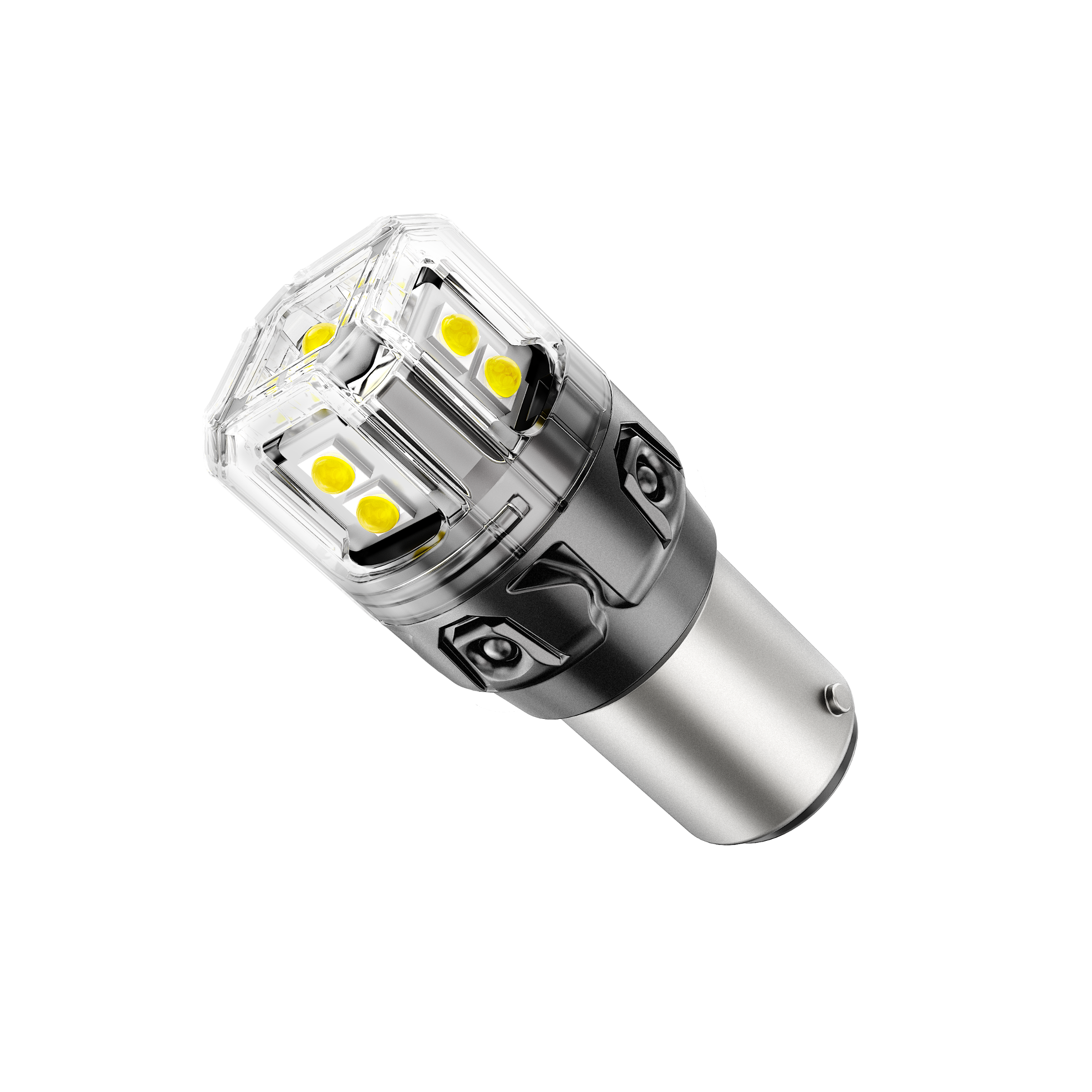Auxbeam 1157 BAY15D LED Bulbs – B52 Series, Backup/Reverse/Turn Signal/Brake/Tail Lights, 13W, 500% Brighter, 6500K White, CAN-Bus Error-Free (2 Pack)