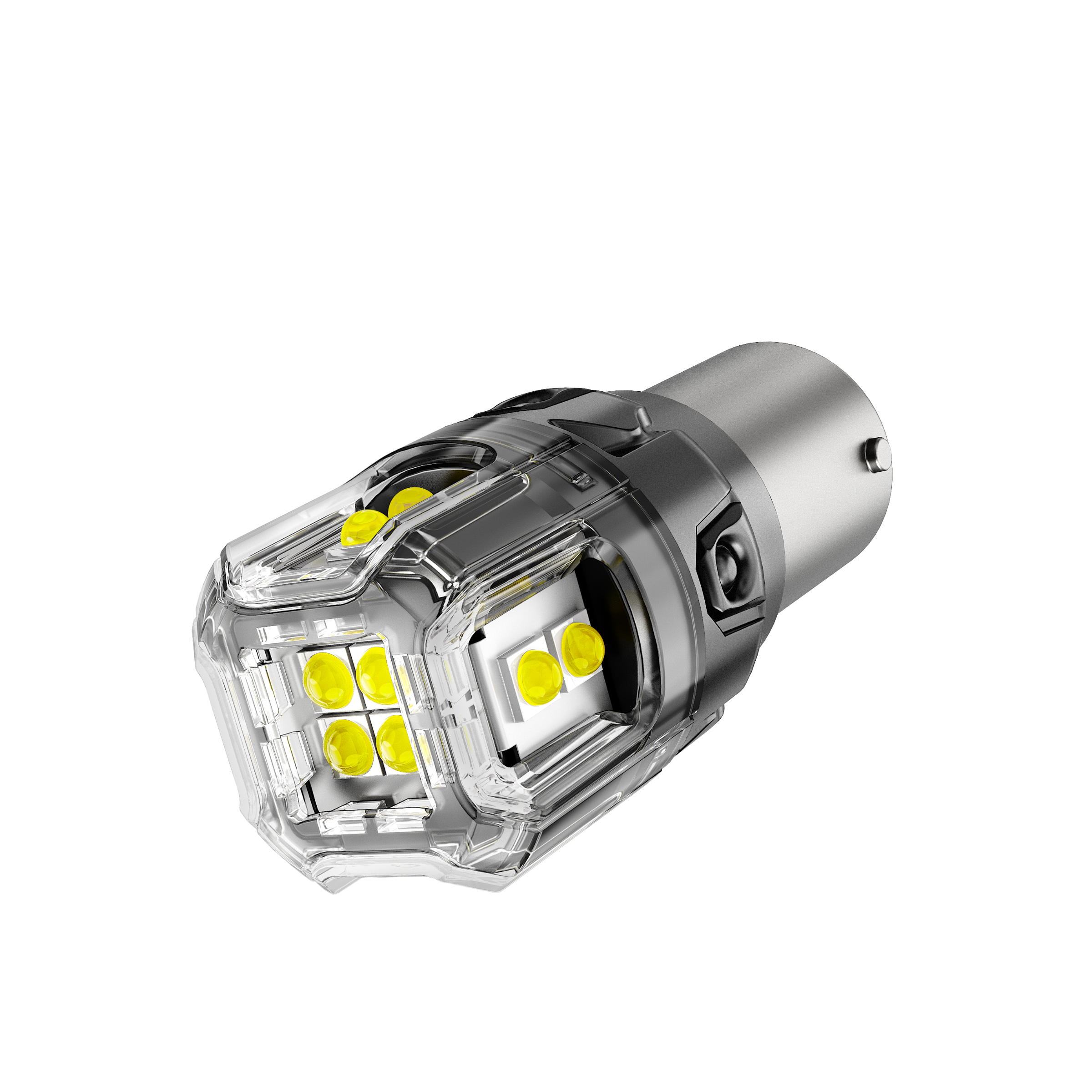 Auxbeam 1157 BAY15D LED Bulbs – B52 Series, Backup/Reverse/Turn Signal/Brake/Tail Lights, 13W, 500% Brighter, 6500K White, CAN-Bus Error-Free (2 Pack)