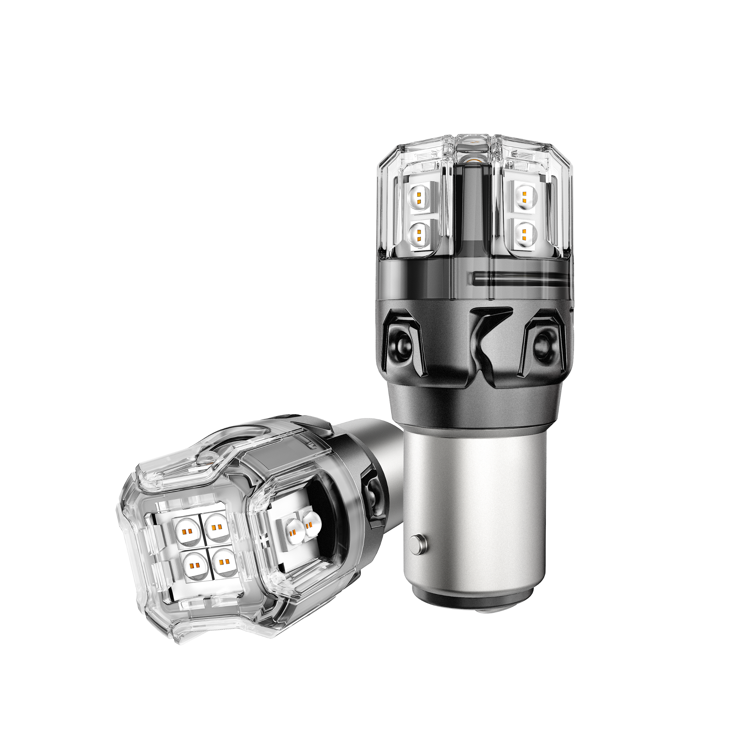 Auxbeam 1157 BAY15D LED Brake & Tail Light Bulbs – B52 Series, 11W, 500% Brighter, Red, CAN-Bus Error-Free (2 Pack)