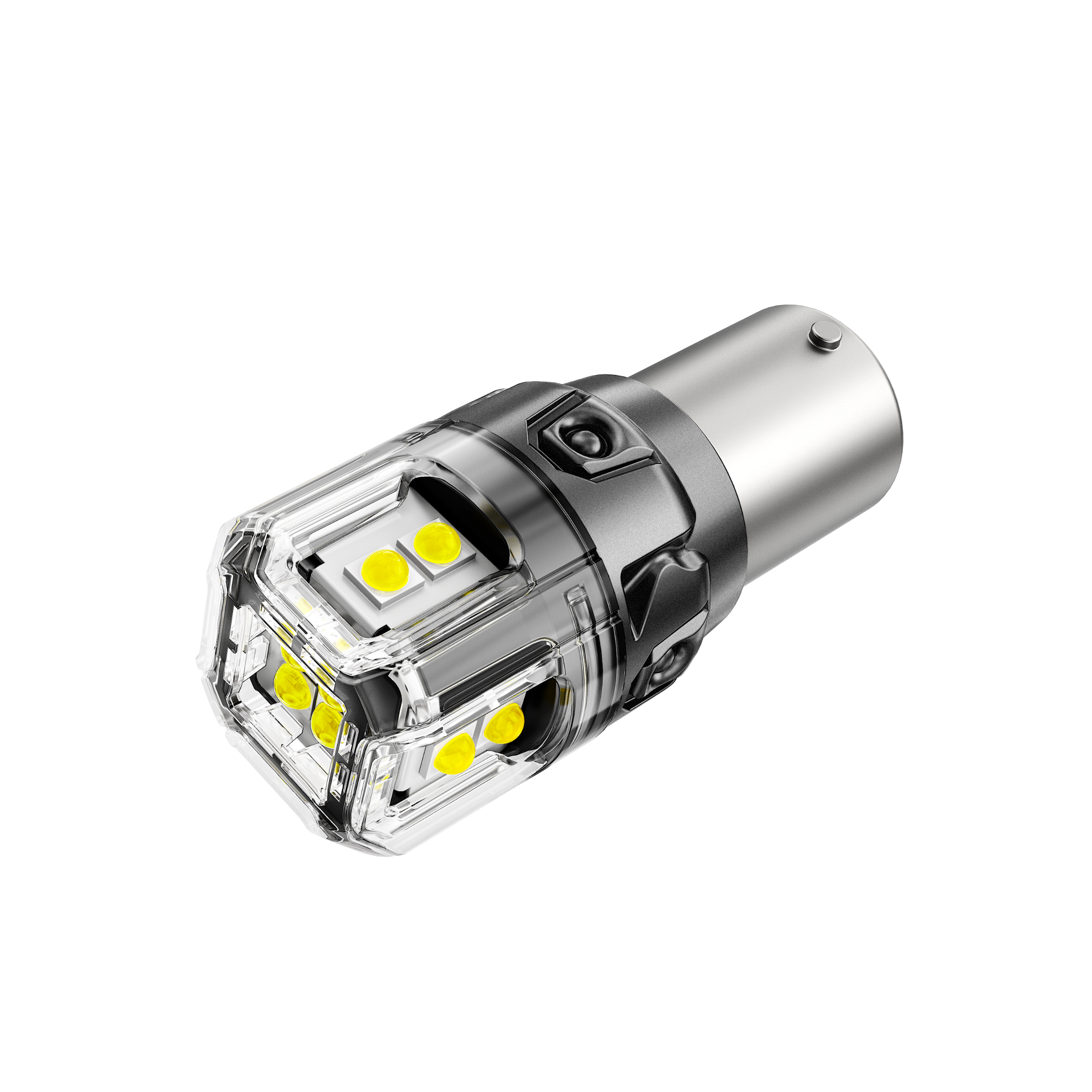 Auxbeam 1156 P21W BA15S LED Bulbs – B52 Series, Backup/Reverse/Turn Signal/Brake/Tail Lights, 500% Brighter, 6500K White, CAN-Bus Error-Free (2 Pack)