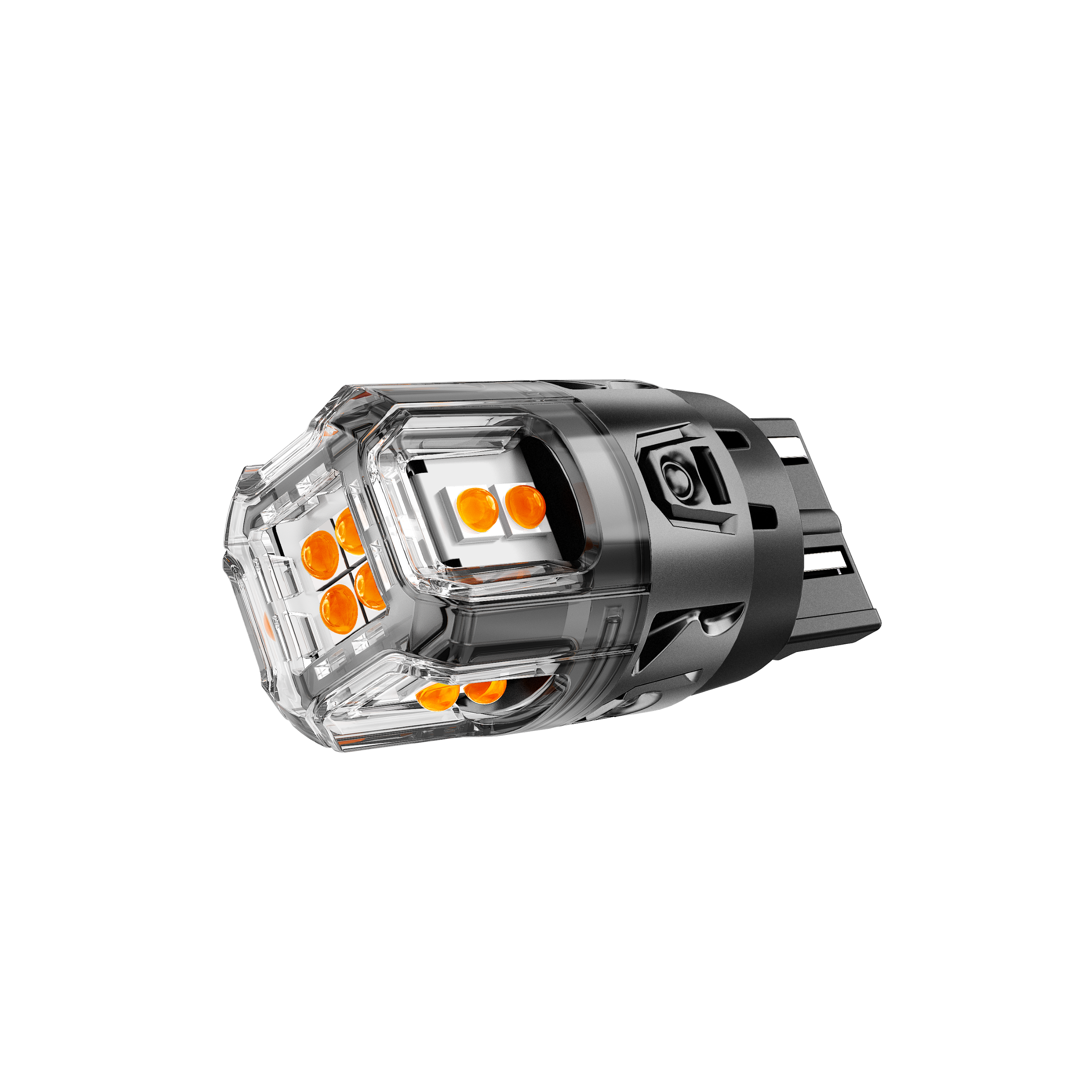 Auxbeam T20 / 7443 / 7440 LED Turn Signal Bulbs – B52 Series, Front/Rear & Side Marker Lights, 13W, 500% Brighter, 3000K Amber, CAN-Bus Error-Free (2 Pack)
