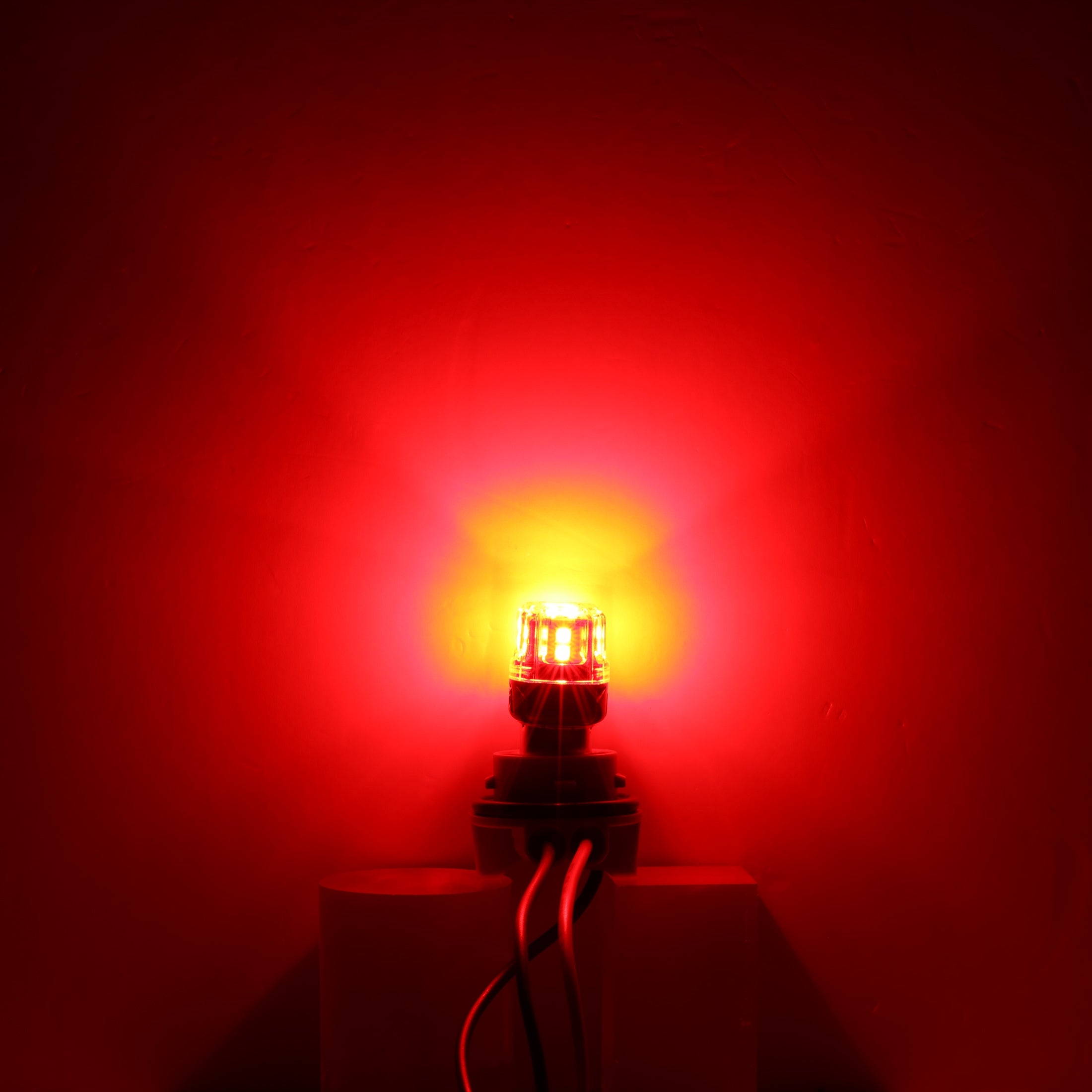 Auxbeam 1157 BAY15D LED Brake & Tail Light Bulbs – B52 Series, 11W, 500% Brighter, Red, CAN-Bus Error-Free (2 Pack)