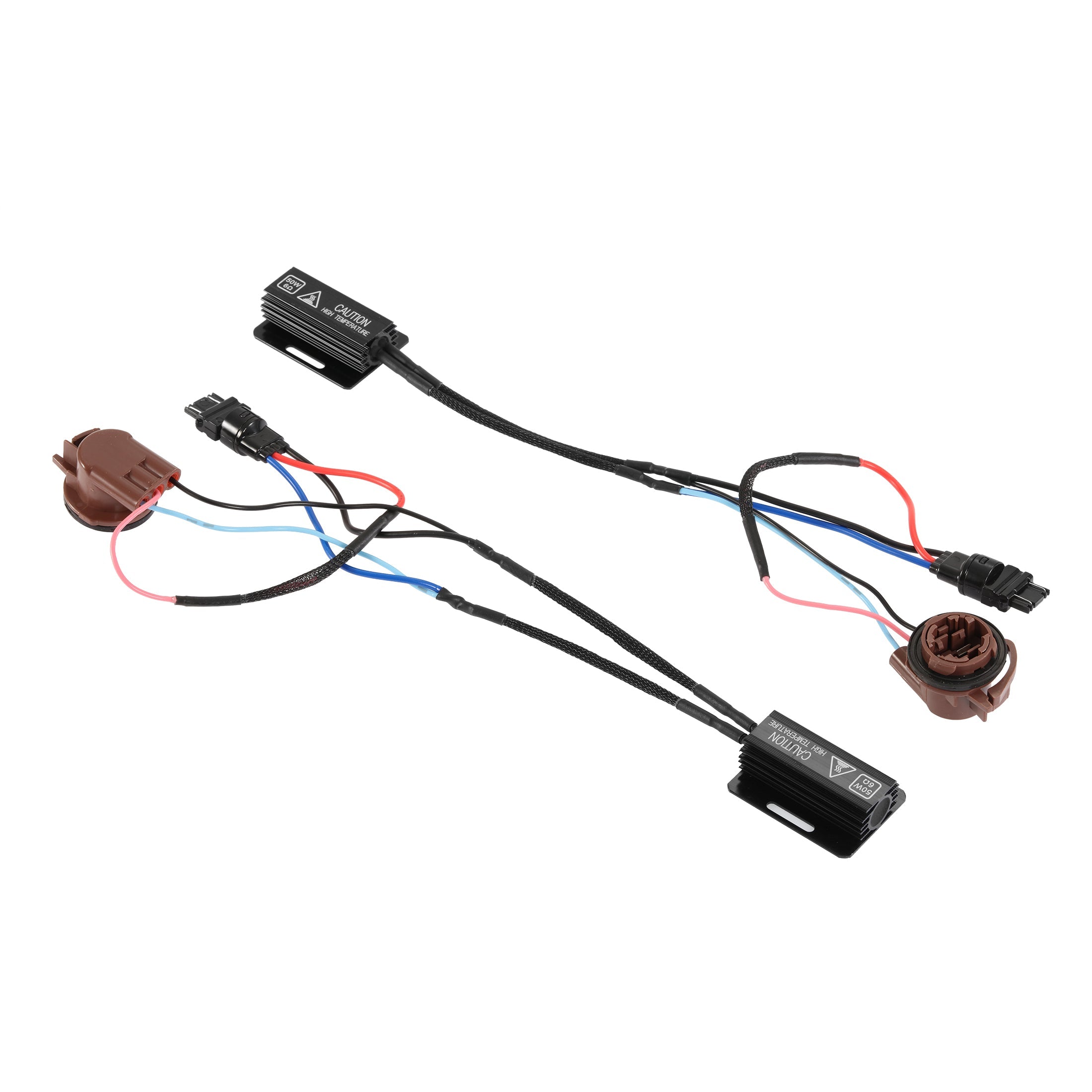 Auxbeam 3157 US C9 Model CANBUS Decoder Resistors – Anti-Flicker, Hyper Flash Fix, Turn Signal Error Code Removal (2 Pack)